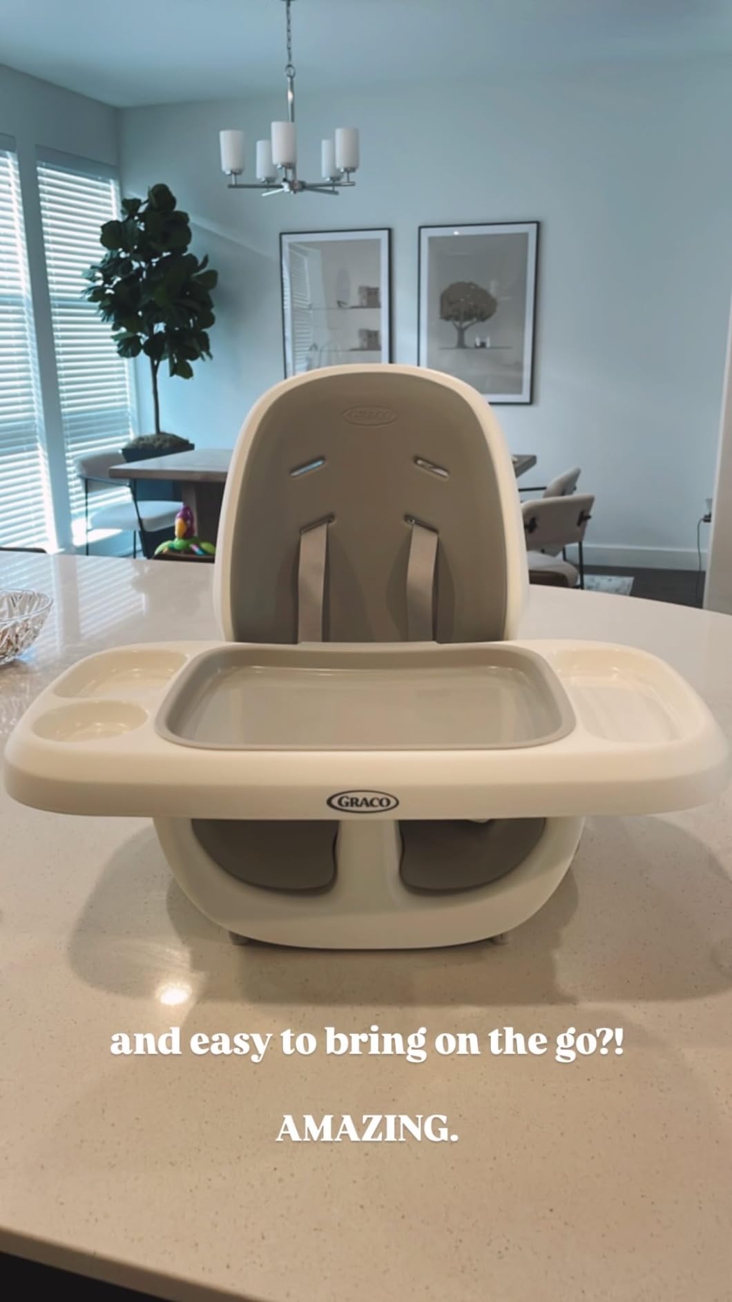 Graco EveryStep 6 in 1 High Chair, Babies and Toddlers Portable Slim High Chair with 6 Growing Stages from Infant to Toddler Seating, Convenient for Dining Time, Featured Design in Misty - Customer Photo 5