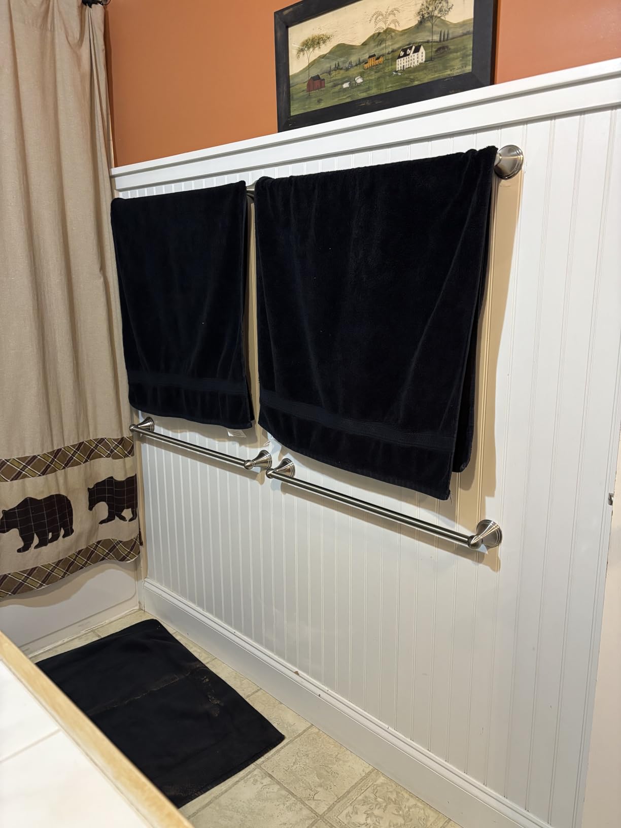 Utopia Towels 8 Piece Premium Towel Set, 2 Bath, 2 Hand, and 4 Wash Cloths, 600 GSM 100% Ring Spun Cotton, Highly Absorbent Towels for Bathroom, Gym, Hotel, and Spa, Black - Customer Photo 1