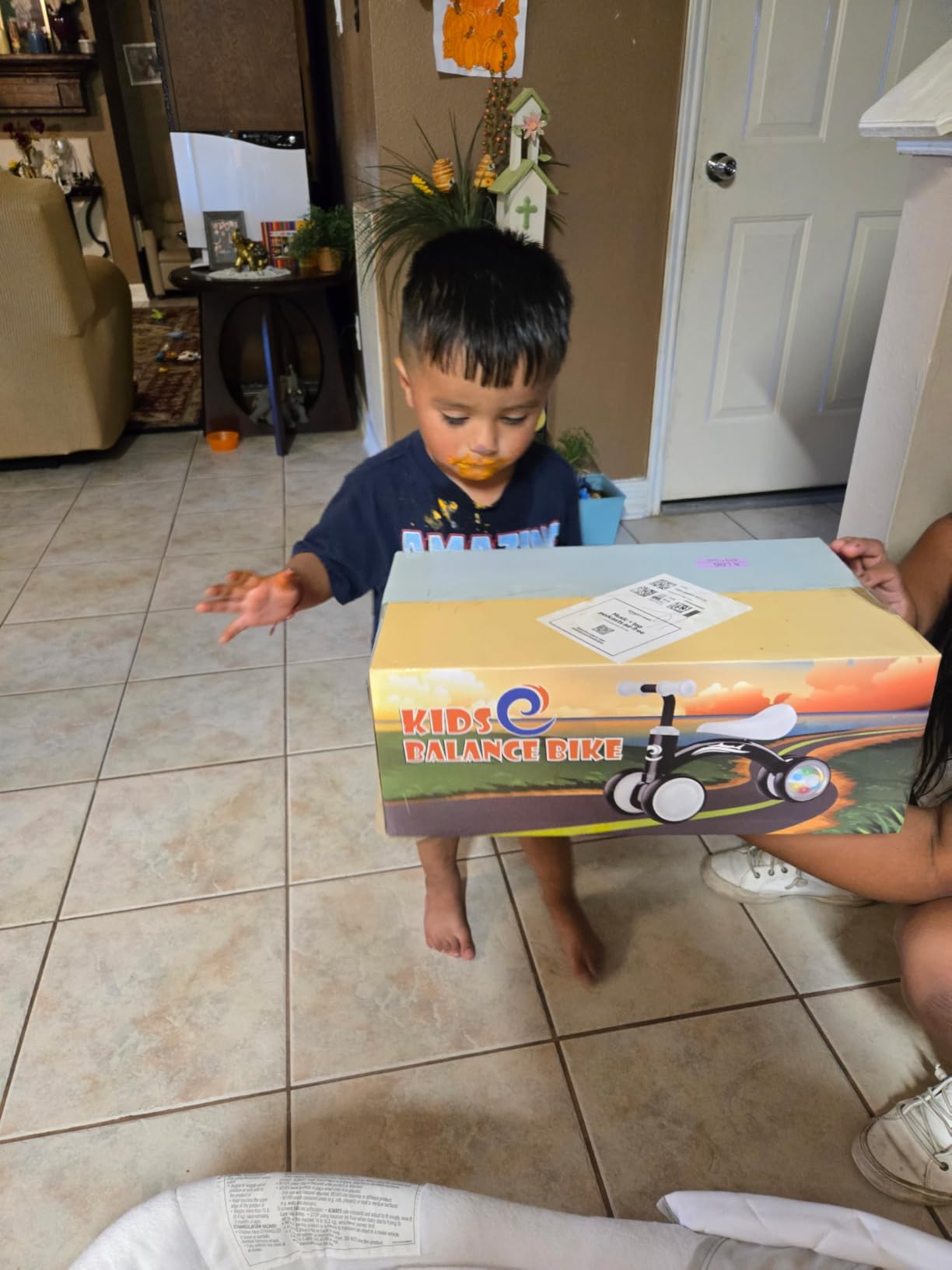 Colorful Lighting Baby Balance Bike Toys for 1 Year Old Boy Gifts, 10-36 Month Toddler Balance Bike, No Pedal 4 Silence Wheels&Soft Seat First Riding on Toys, One Year Old Boy Birthday Gifts - Customer Photo 2