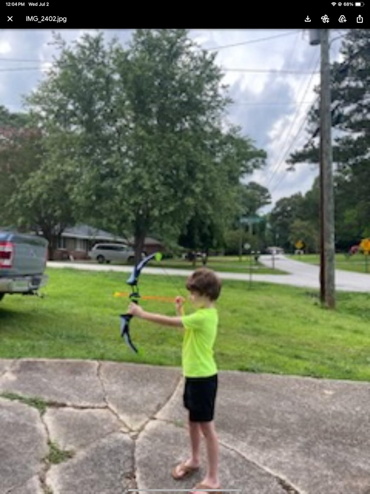 2 Pack Bow and Arrow Set for Kids, Light Up Archery Set with 14 Suction Cup Arrows, Archery Targets Outdoor Games for Kids Ages 4-8 8-12, Birthday Gifts Toys for 5 6 7 8 9 10 11 12 Year Old Boys Girls - Customer Photo 1