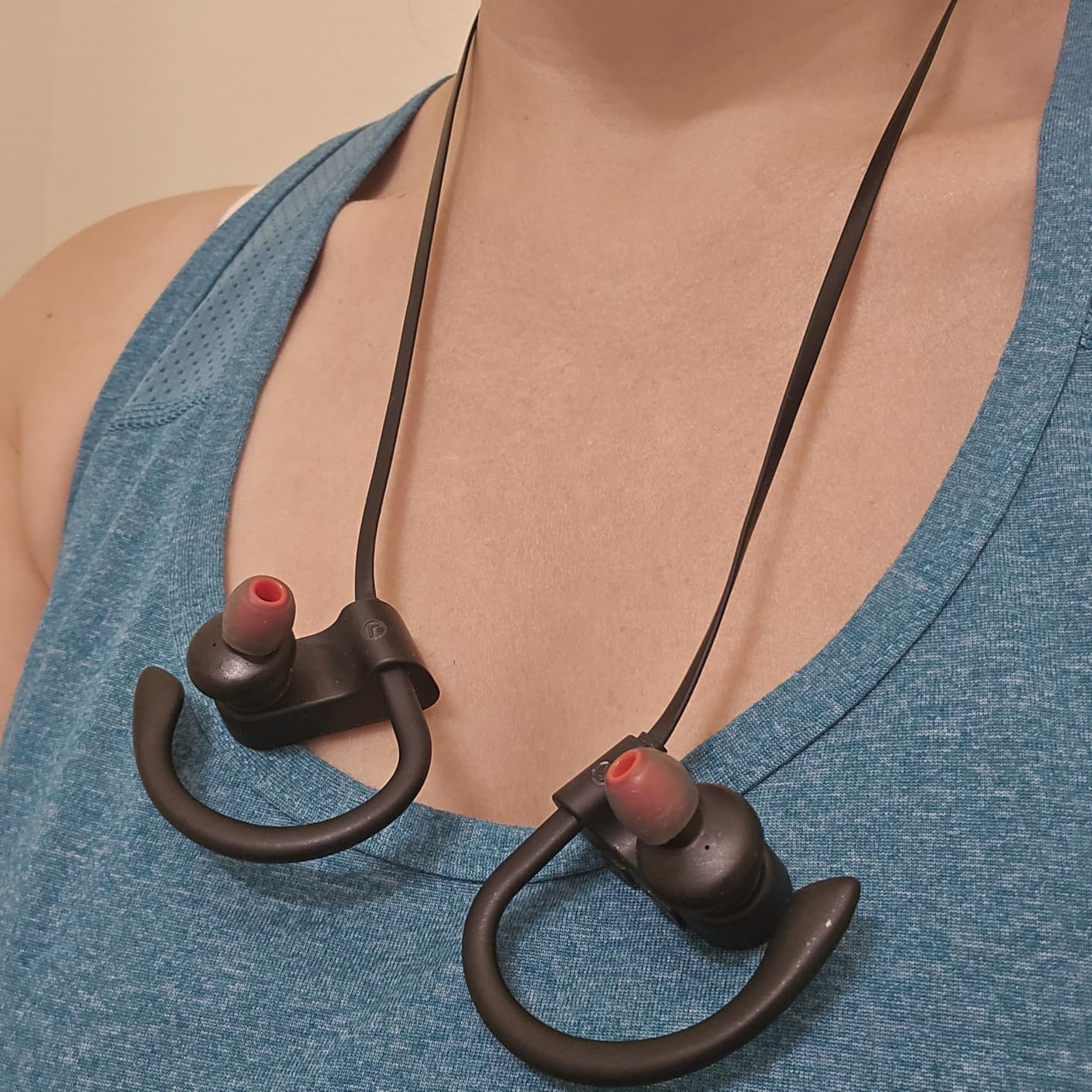 JOYWISE Bluetooth Wireless Headphones 16H Playtime Earbuds with Mic Stereo in-Ear Earphones, IPX7 Waterproof Sports Sound Isolation Headsets for Running, Gym, Workout - Customer Photo 1