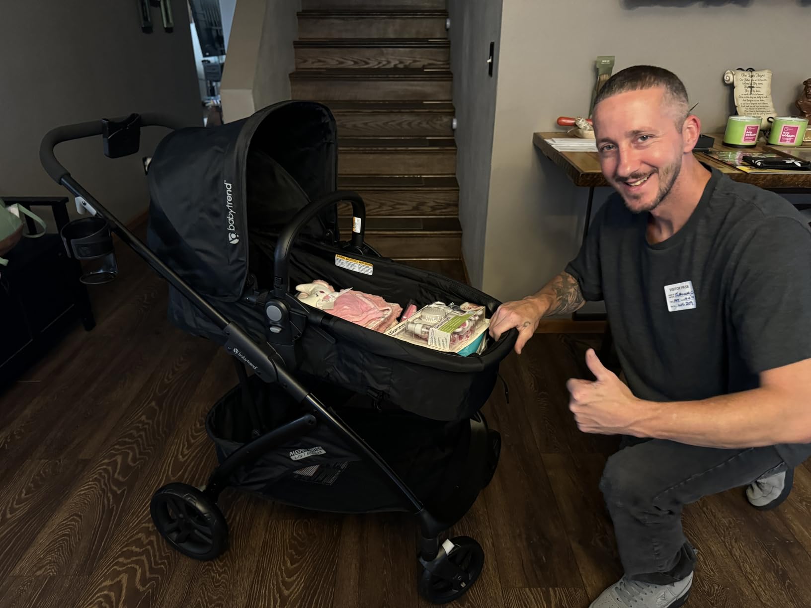 Baby Trend Passport® Switch 6-in-1 Modular Stroller Travel System with EZ-Lift™ PLUS Infant Car Seat, Dash Pink - Customer Photo 2