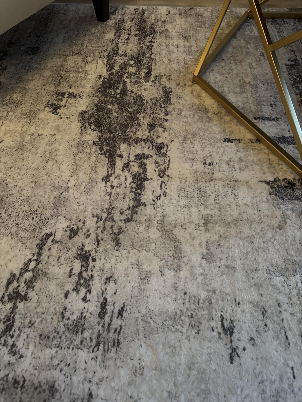 8x10 Area Rugs for Living Room: Abstract Washable Rug with Anti-Slip Backing Non-Shedding Stain-Resistant Soft Modern Large Carpet for Bedroom Dining Room Farmhouse Nursery Home Office Black - Customer Photo 1