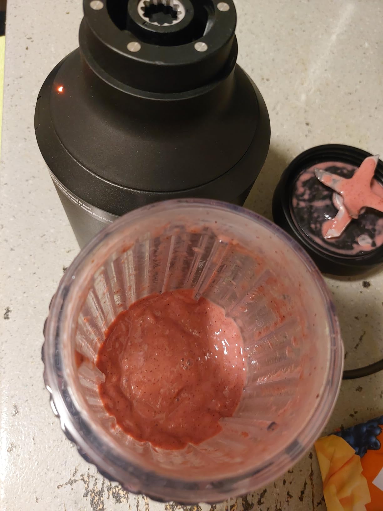 Beast Blender | Sleek Kitchen Countertop Design, Patented Blending Technology | Take Smoothies & Shakes To-Go with NEW Portable Straw Cap System (Carbon Black) - Customer Photo 1