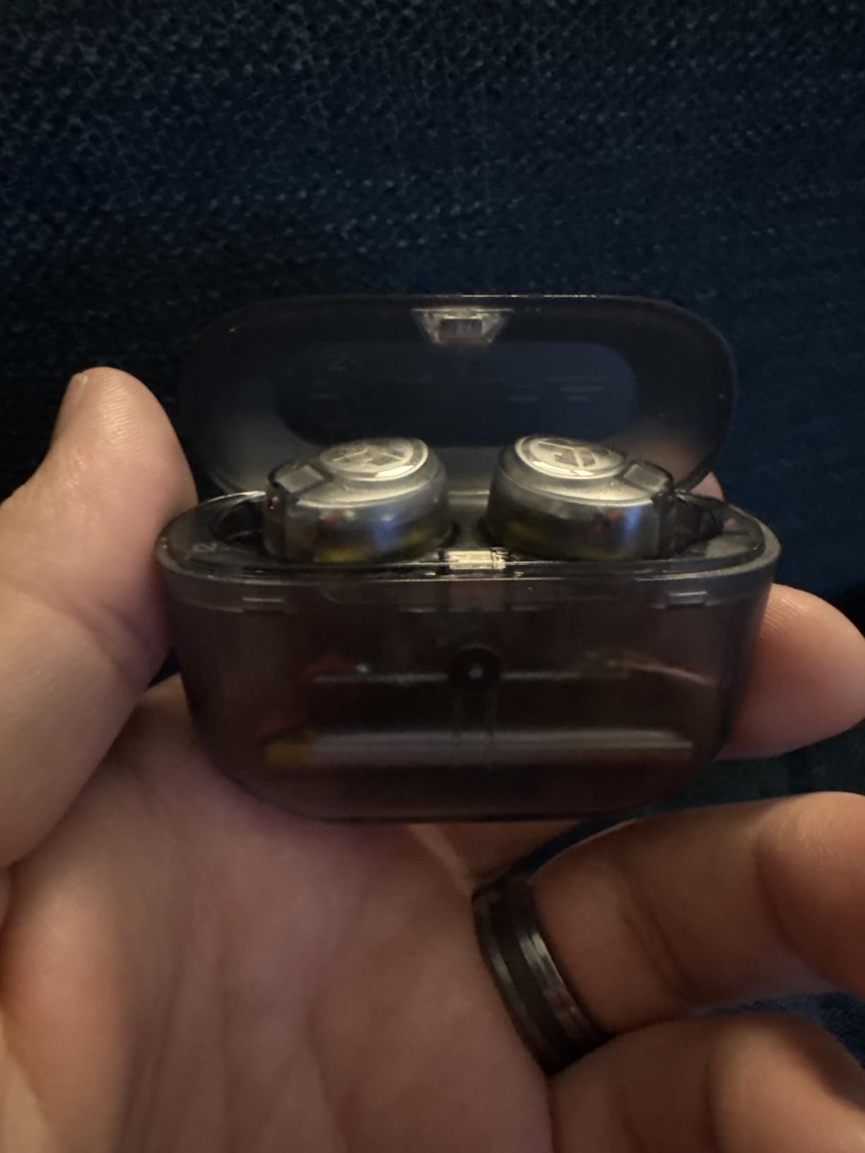 JLab Go Air Pop+ True Wireless Earbuds, in Ear Headphones, Bluetooth Earphones, 35H Playtime Ear Buds, Bluetooth Earbuds with Microphone, USB-C Charging Case, Dual Connect, EQ3 Sound, Black - Customer Photo 4