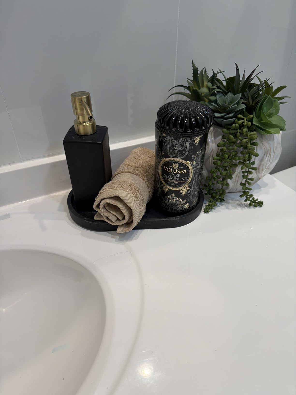 Cotton Paradise Black 6 Piece Towel Set, 100% Cotton Turkish Towels for Bathroom, 2 Bath Towels 2 Hand Towels 2 Washcloths Soft Fluffy Bathroom Towels - Customer Photo 2