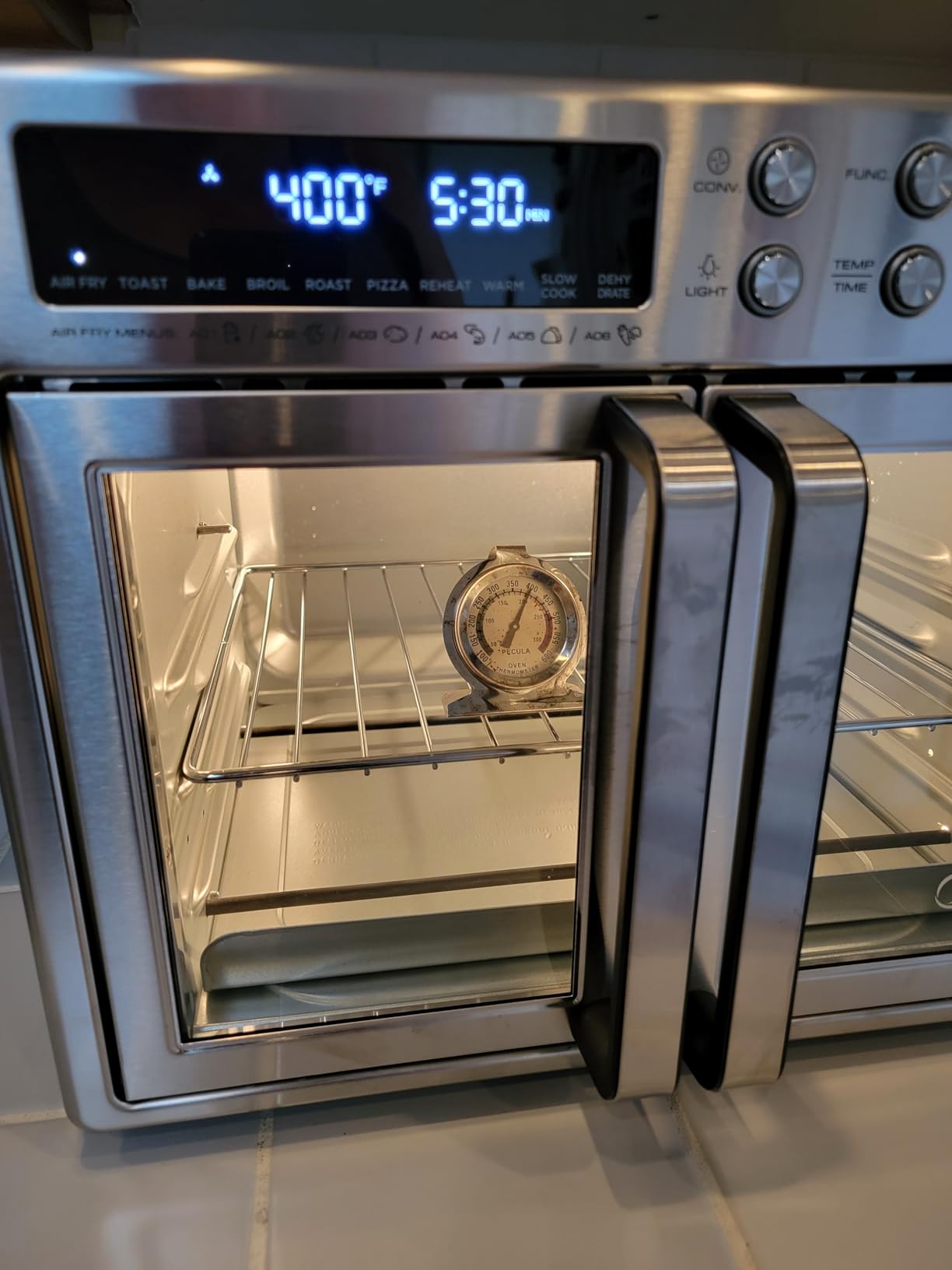 Midea Flexify French Door Toaster Oven Air Fryer Combo, 26.4 QT, Extra Large Air Fryer Countertop Oven 10-in-1 Combo, 25% Faster Cooking and 90% Less Oil, Stainless Steel - Customer Photo 3