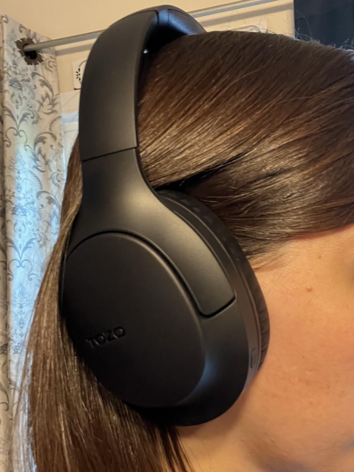 TOZO HA1 Bluetooth 5.4 Over Ear Headphones, 70H Playtime with Mic, Foldable Wireless Headset, Deep Bass Stereo Sound Customizable 32 EQ Music Mode Via Button & App for Travel and Home, Upgraded - Customer Photo 1