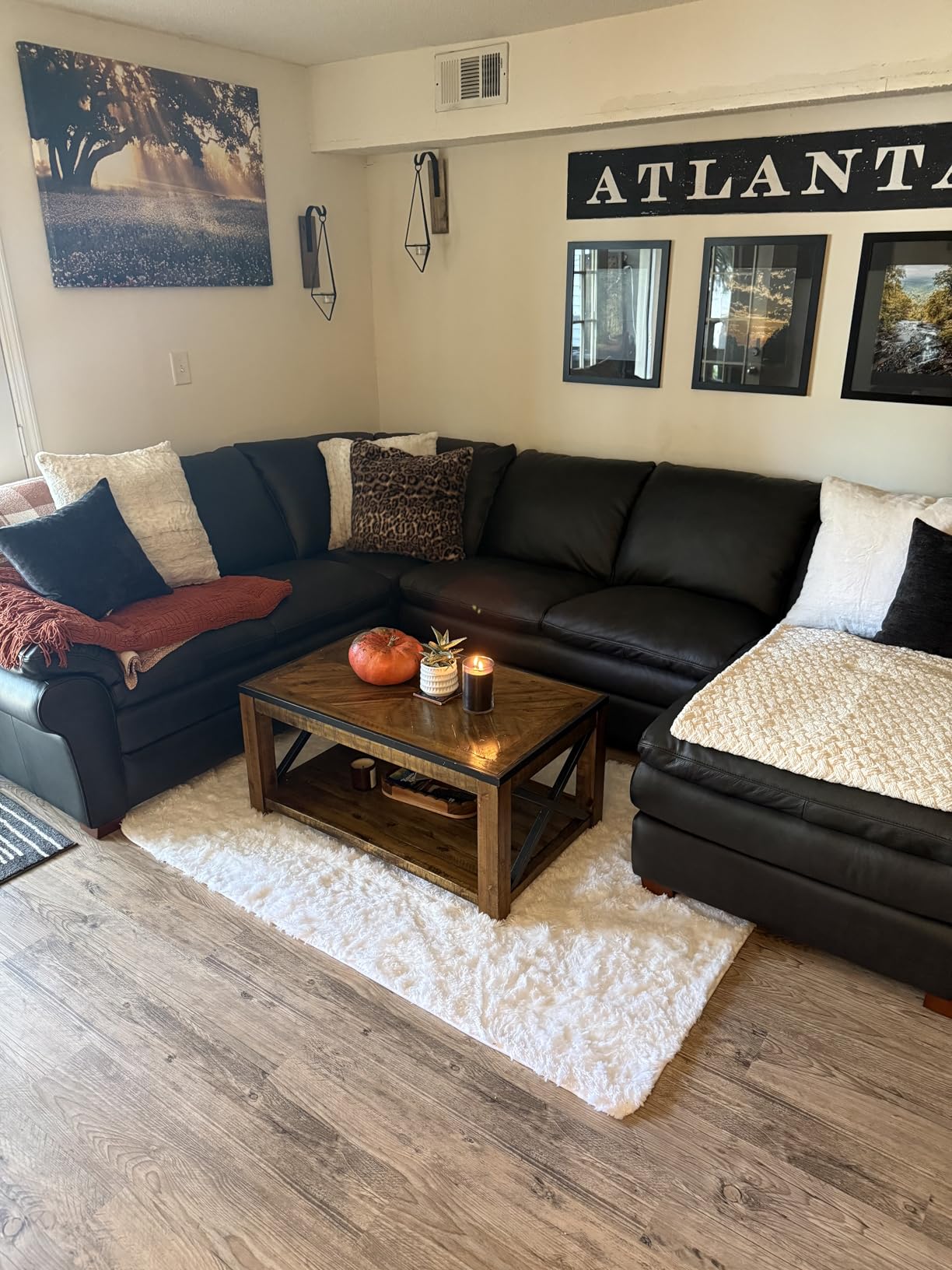 FinRéc Soft Black Area Rugs for Bedroom Living Room, 4x6 Feet Modern Indoor Fluffy Shaggy Rug, Non-Slip Fuzzy Furry Rug for Nursery Kids Room Dorm Room Home Decor, High Pile Plush Floor Carpet - Customer Photo 1