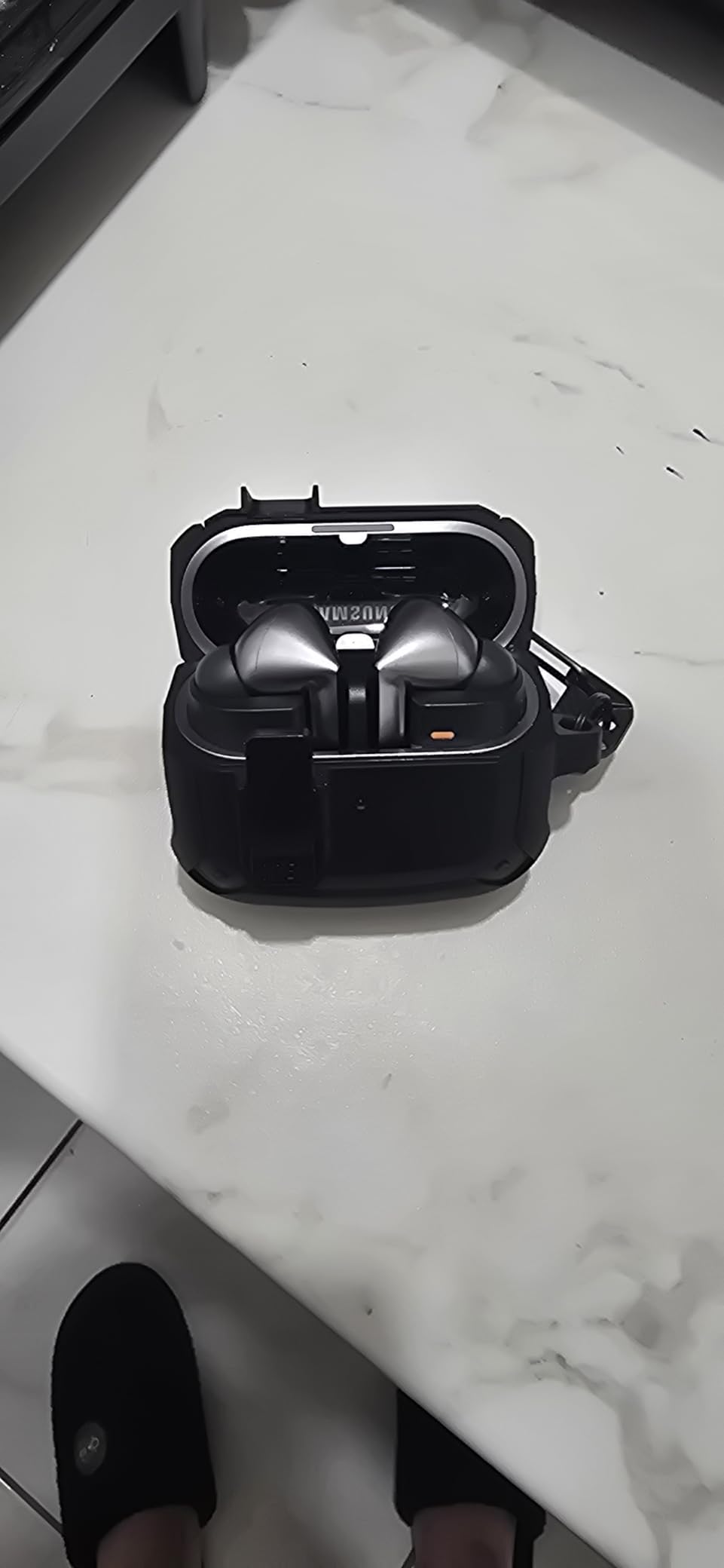 Samsung Galaxy Buds 3 Pro AI True Wireless Bluetooth Earbuds, Noise Cancelling, Sound Optimization, Redesigned Comfort Fit, White [US Version, Amazon Exclusive, 2Yr Warranty] - Customer Photo 1