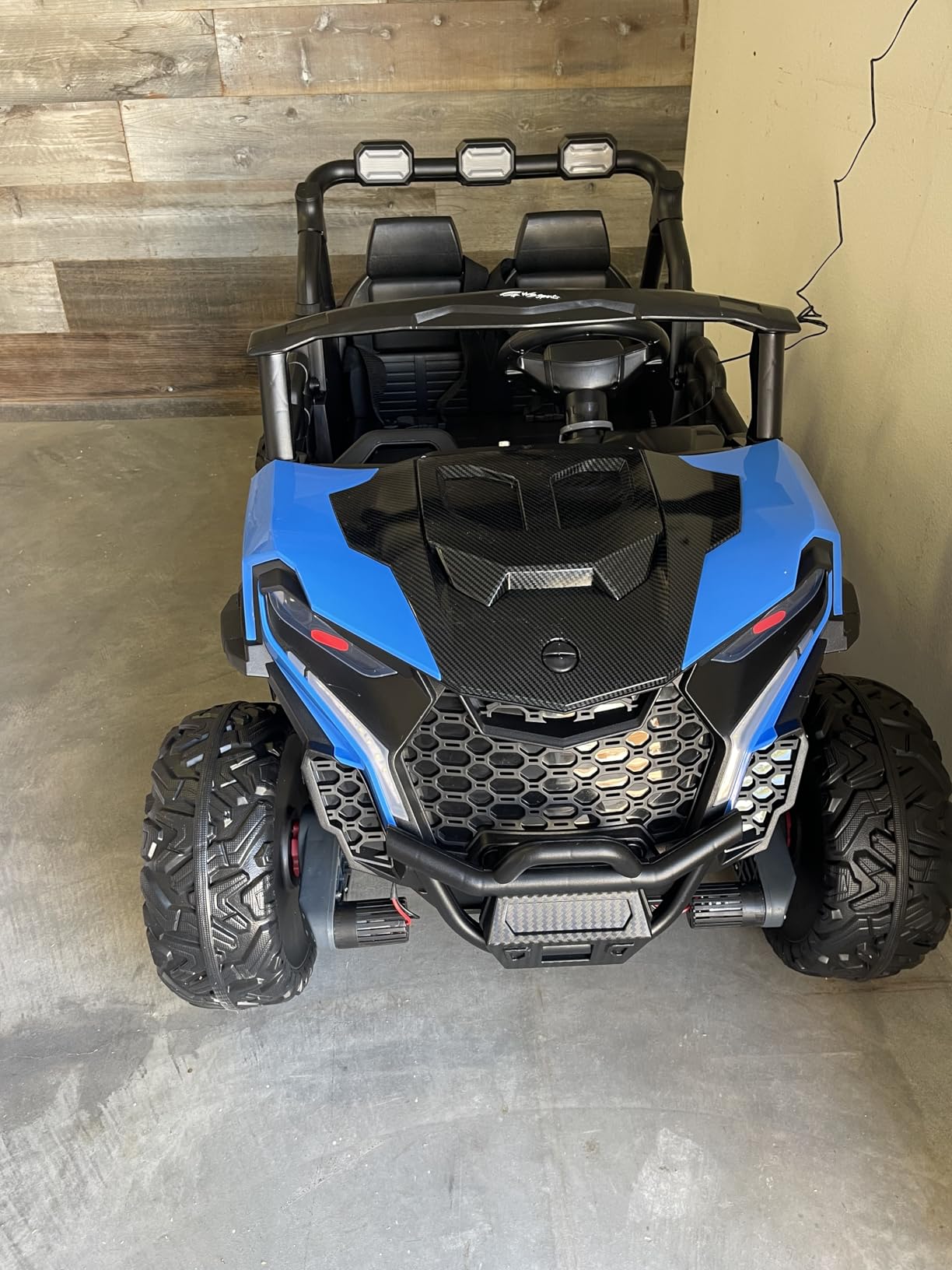 24V 2 Seater Ride on Car Truck 4x200W, EVA Tires, 4WD/2WD, Rainbow Lights, Remote Control, Shock Absorbers, Bluetooth, Ride on Toy for Big Kids Ages 3-8, Pink - Customer Photo 4