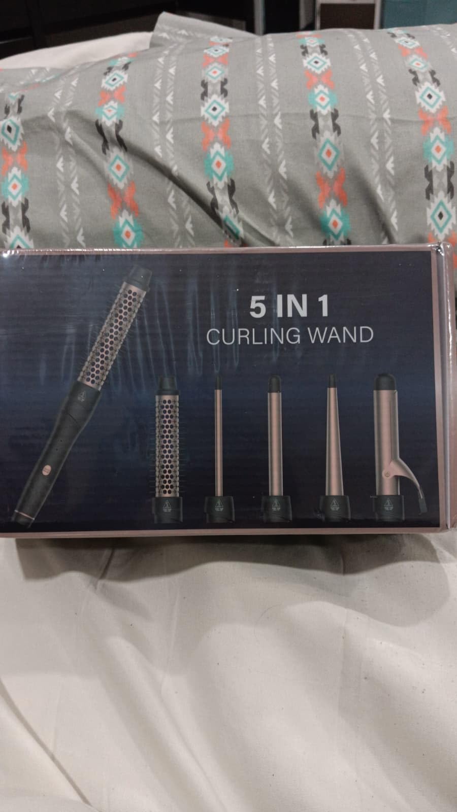 ANIEKIN 5 in 1 Curling Iron Set, Fast Heat Up Curling Wand from 3/8 to 1 1/4 Inch and a Thermal Brush Come with, Dual Voltage Hair Curler for Women All Hair Types and Travel Use, Gifts for Women - Customer Photo 2