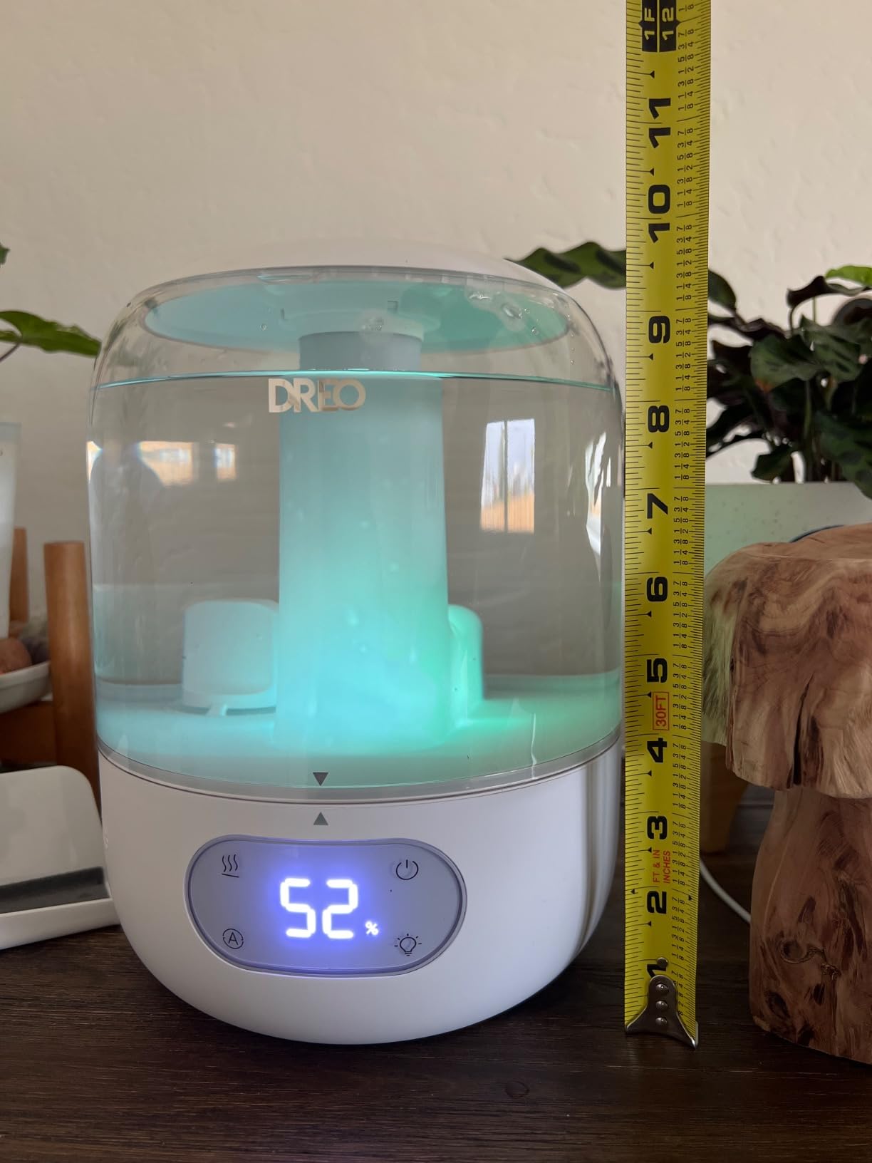 Dreo Humidifiers for Bedroom, 3L Top Fill 30H & 26dB Quiet Runtime for Large Room, Cool Mist Ultrasonic Humidifier with Humidity Sensor, Night Light for Home, Baby, Nursery, Plants, 360° Nozzle, White - Customer Photo 1