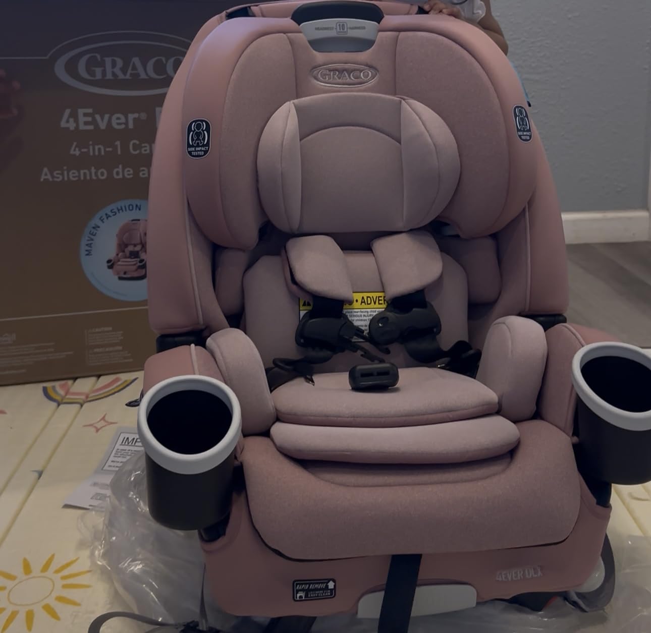 Graco 4Ever DLX 4 in 1 Car Seat | Infant to Toddler Car Seat, Maven, Adaptable for 10 Years of Use, Size: 20x21.5x24 Inch - Customer Photo 1