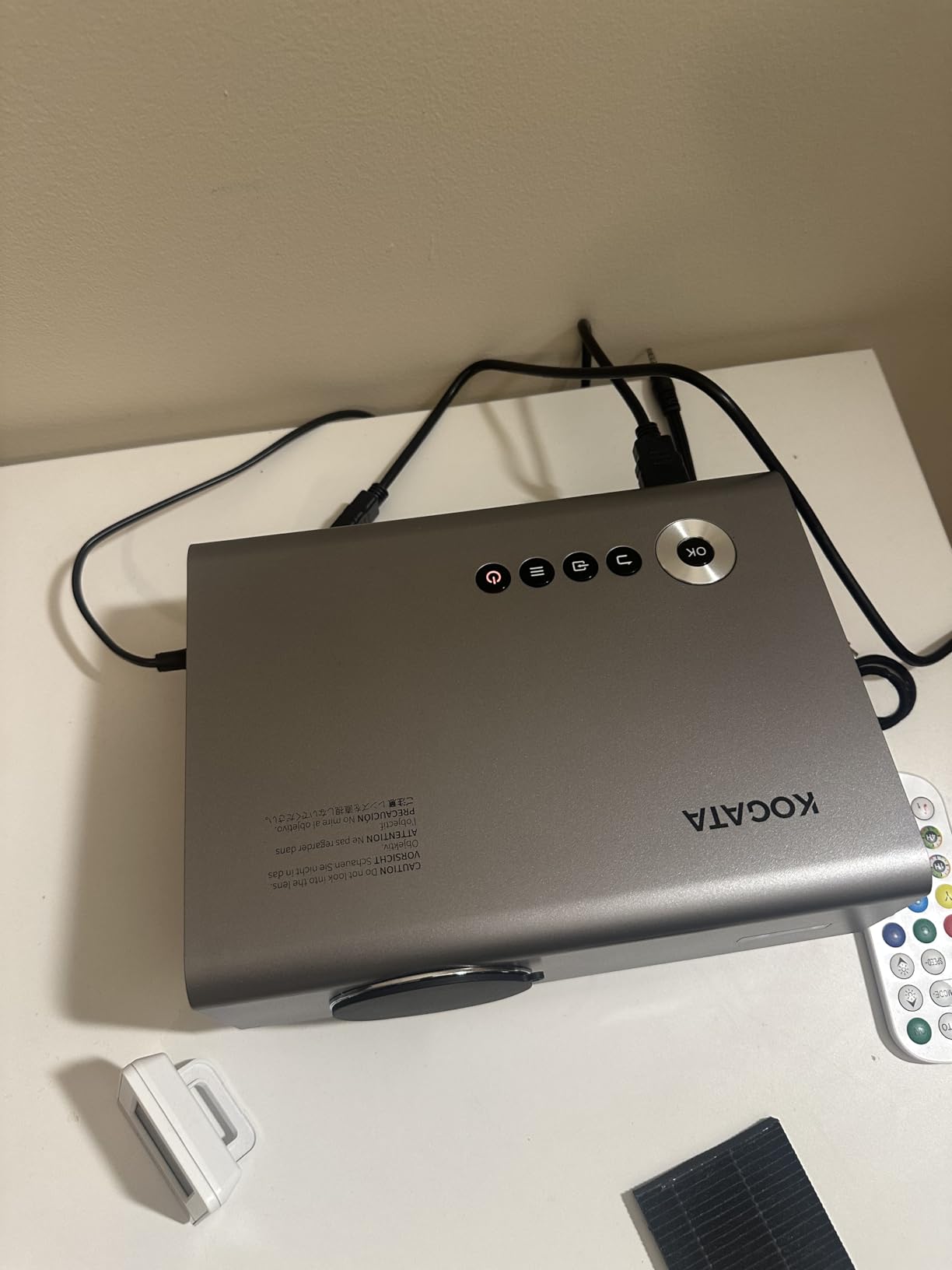 4K Projector with Built-in Apps, 1200ANSI Auto Focus&6D Keystone Dolby Audio Kogata Smart Projector with WiFi 6 Bluetooth Outdoor Movie Proyector for Home Theater HDR10+ UPGRADE - Customer Photo 2