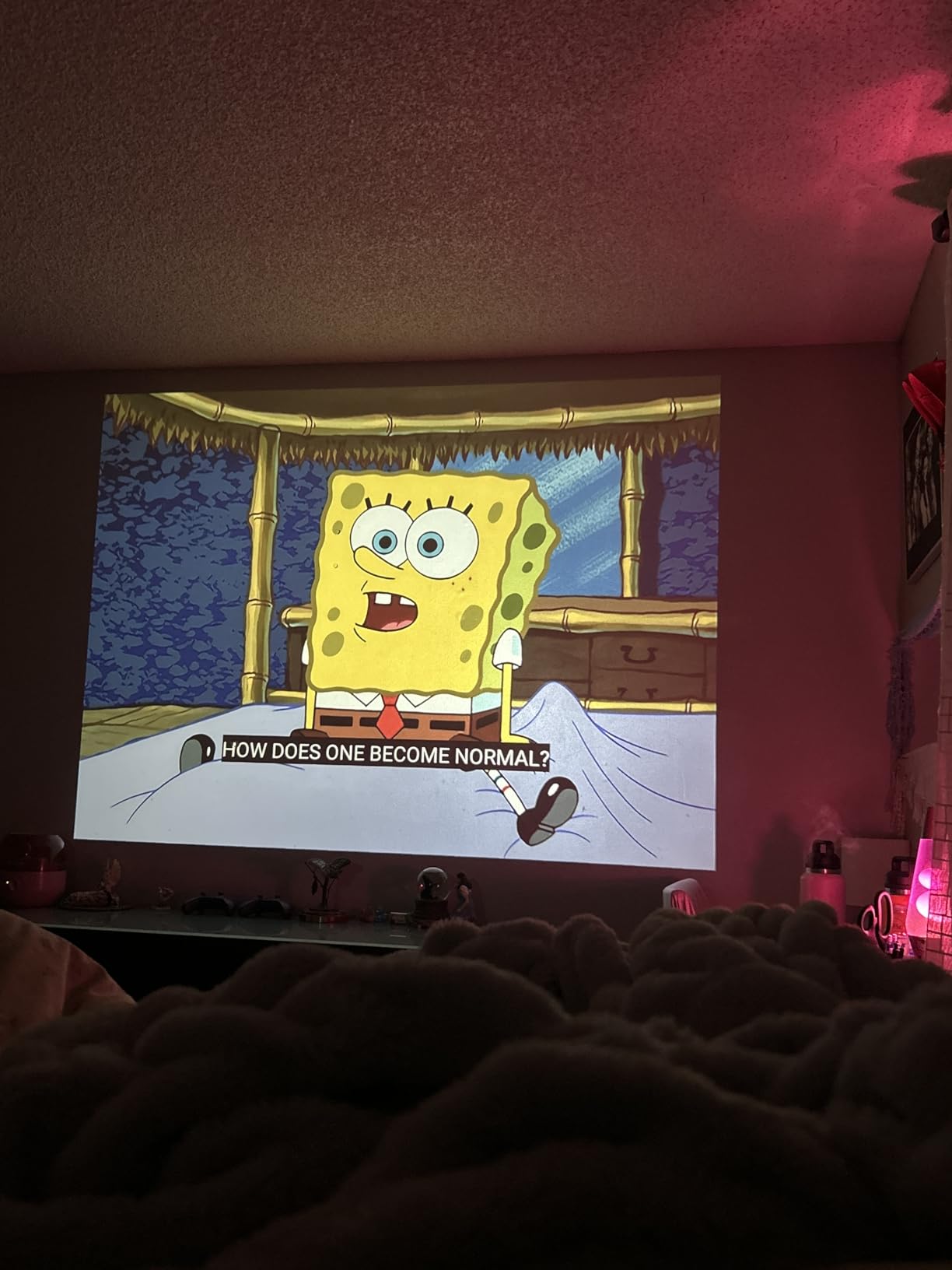 Official Licensed Google TV Smart Projector, HAPPRUN 4K UHD Home Theater with Dolby Sound, Wi-Fi & Bluetooth, Built-in Streaming Apps, Compatible with Games Consoles & Smartphone, Indoor & Outdoor Use - Customer Photo 1