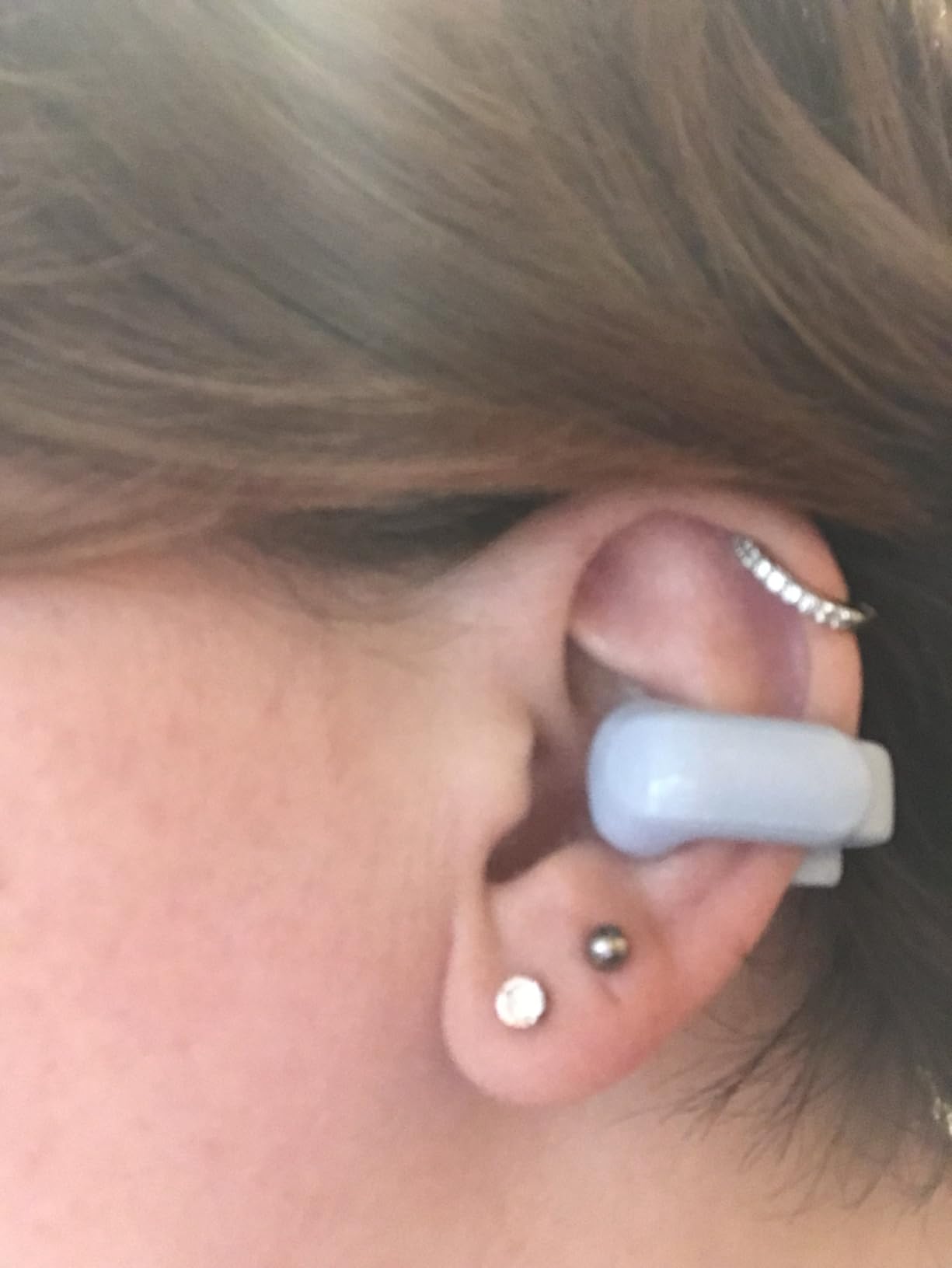 Bose Ultra Open Earbuds - Bluetooth Open Ear Earbuds with OpenAudio for Awareness, Clip-On Design for Comfort, Water Resistant, Up to 48 Hrs of Playtime, Sunset Iridescent - Limited Edition Color - Customer Photo 2