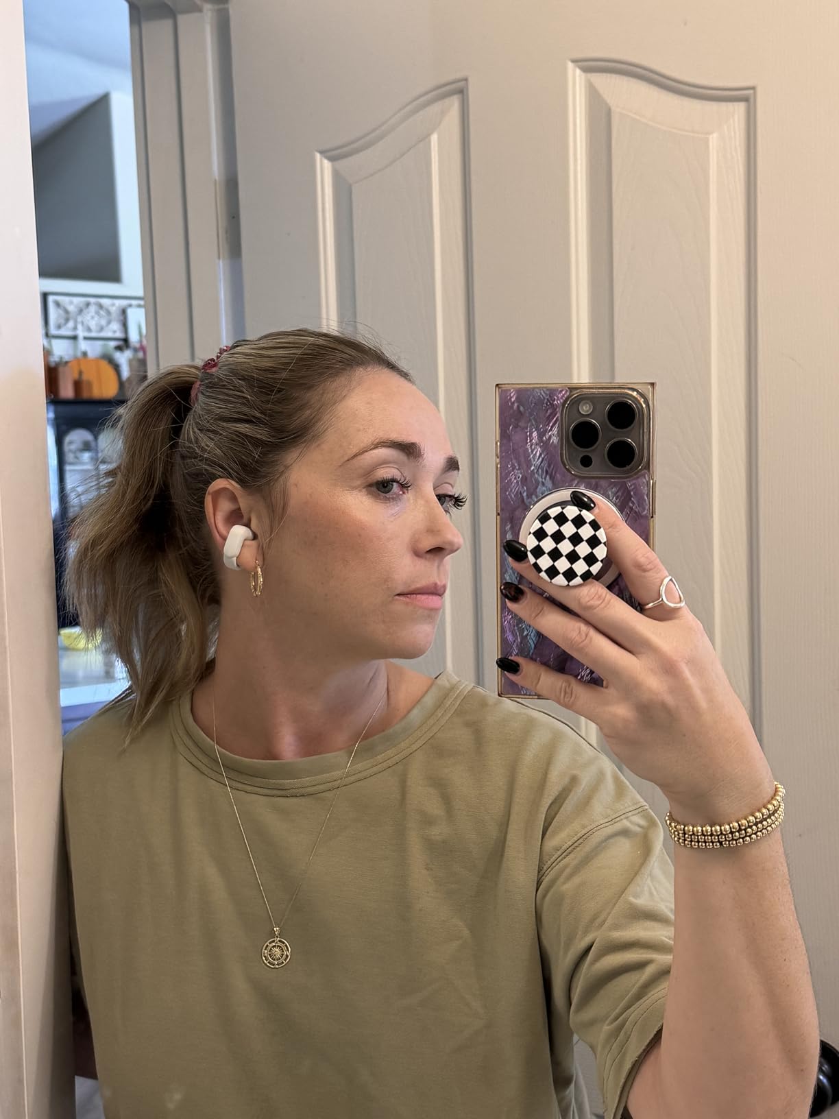 Bose Ultra Open Earbuds - Bluetooth Open Ear Earbuds with OpenAudio for Awareness, Clip-On Design for Comfort, Water Resistant, Up to 48 Hrs of Playtime, Sunset Iridescent - Limited Edition Color - Customer Photo 4