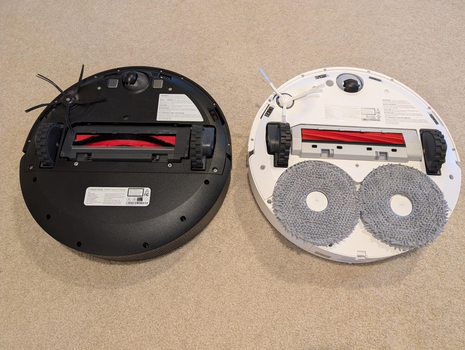 roborock Qrevo Series Robot Vacuum and Mop, 8000Pa Suction, Upgraded from Qrevo S, Anti-Tangle Brushes, Smart Obstacle Avoidance, Auto Mop Washing, All-in-One Dock, 200RPM Spinning Mops, Black(QV 35A) - Customer Photo 3