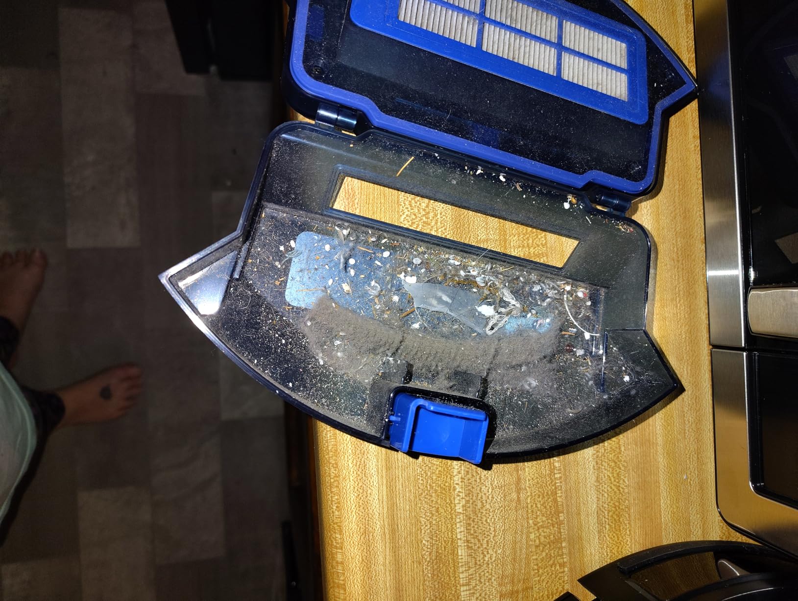 eufy C10 Robot Vacuum Self Emptying, 8 Weeks Hands Free, Advanced Smart Mapping with LiDAR Navigation, 2.85-Inch Slim Design, Powerful Suction, Edge Expansion Brush for Pet Hair, Carpet Detection - Customer Photo 2