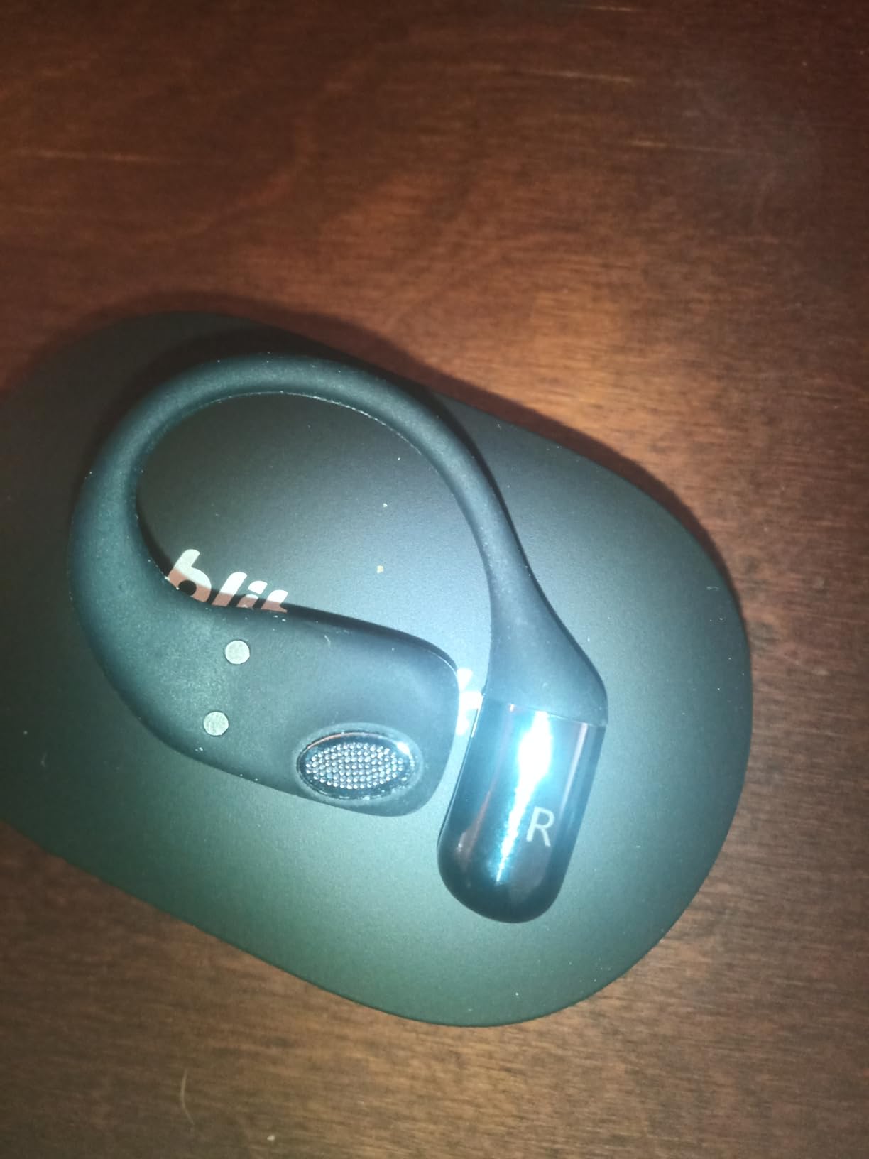 BlitzRock Open Ear Headphones 0.25oz Ultra Lightweight Comfort,0.7mm Thinner Earhooks, Bluetooth 5.4 Over The Ear Earbuds with Clear Calls, IPX7 Waterproof, 28H Playtime - Customer Photo 5