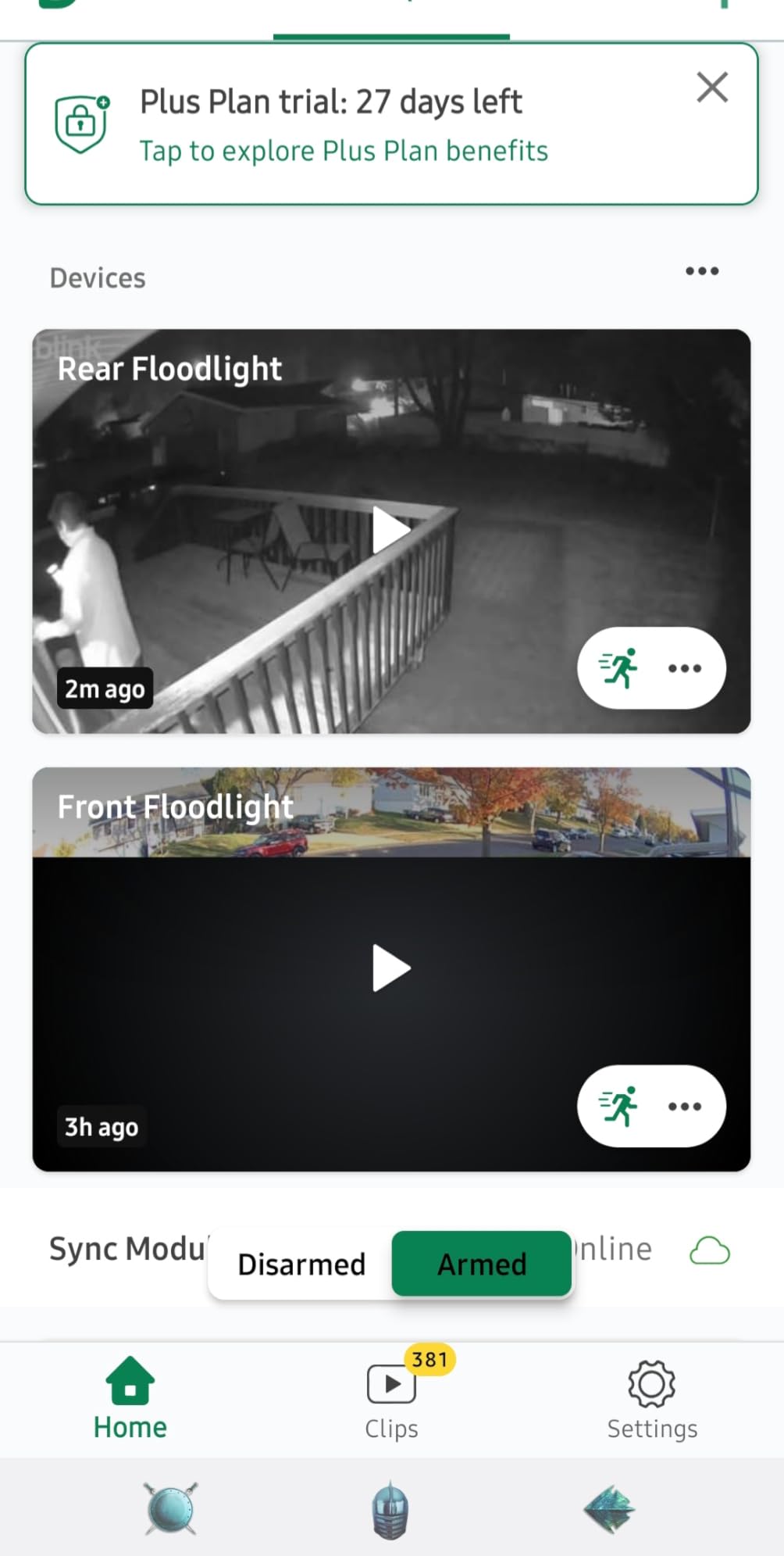 Blink Outdoor 4 Floodlight Camera — Wireless smart security camera, 700 lumens, two-year battery life, enhanced motion detection, Sync Module Core included — 1 camera system - Customer Photo 1