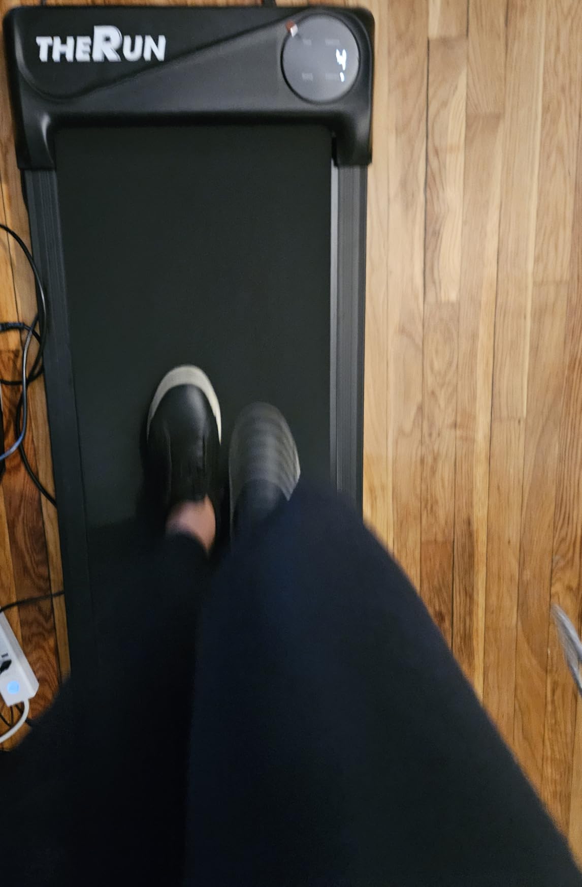 THERUN Under Desk Treadmill, Walking Pad for Home and Office, 2.5 HP Portable Walking Jogging Running Machine with Remote Control and LED Display - Customer Photo 5