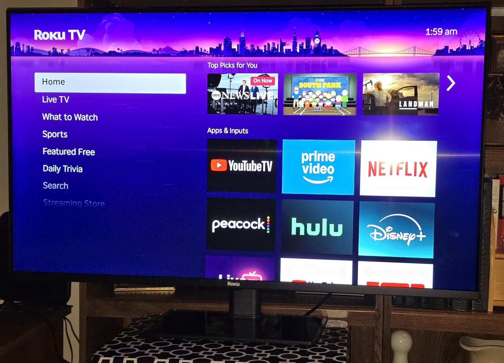 Roku Smart TV 2025 – 55-Inch Select Series, 4K HDR TV – Roku TV with Enhanced Voice Remote – Flat Screen LED Television with Wi-Fi for Streaming Live Local News, Sports, Family Entertainment - Customer Photo 3