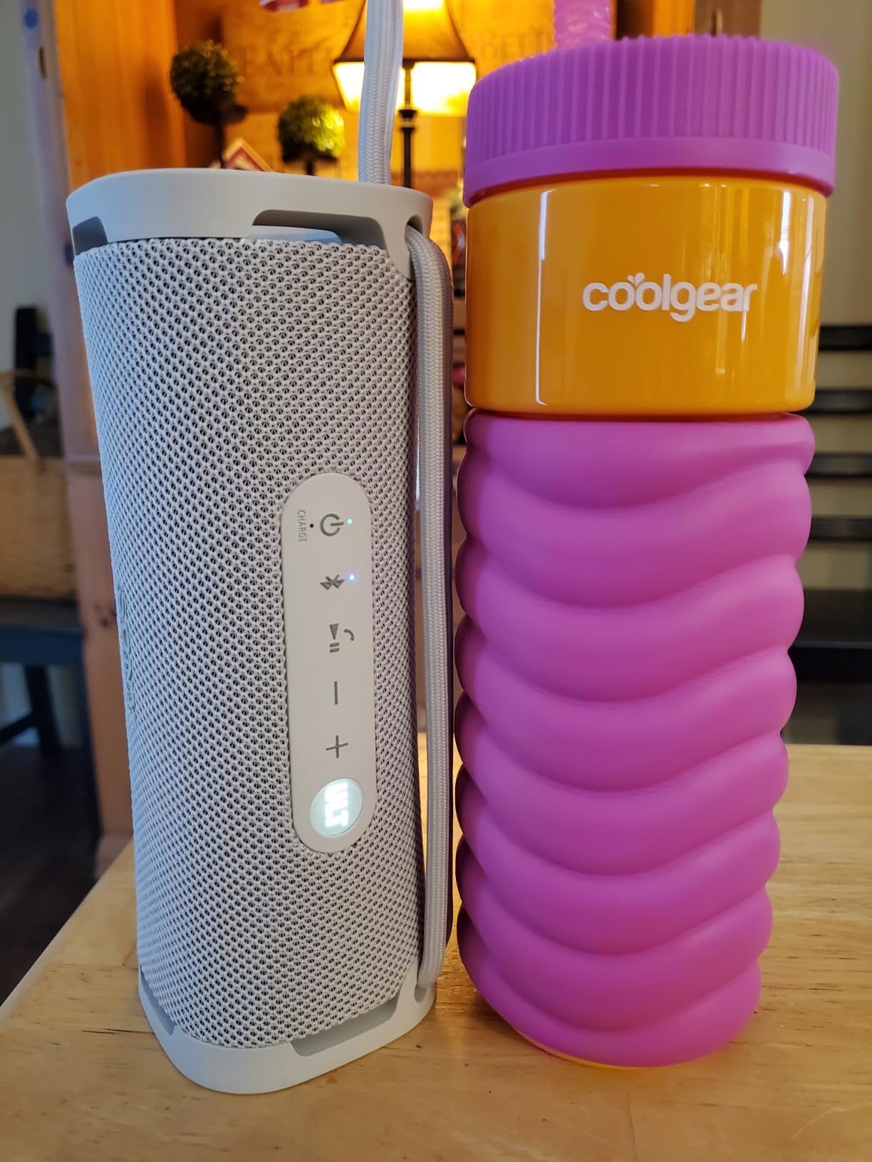 Sony ULT Field 5 Wireless Portable Bluetooth Speaker, IP67 Waterproof, Dustproof, and Rustproof with Enhanced Bass, 25 Hour Battery, 360° Party Light, and Shoulder Strap (SRSULT50B), Black - Customer Photo 2