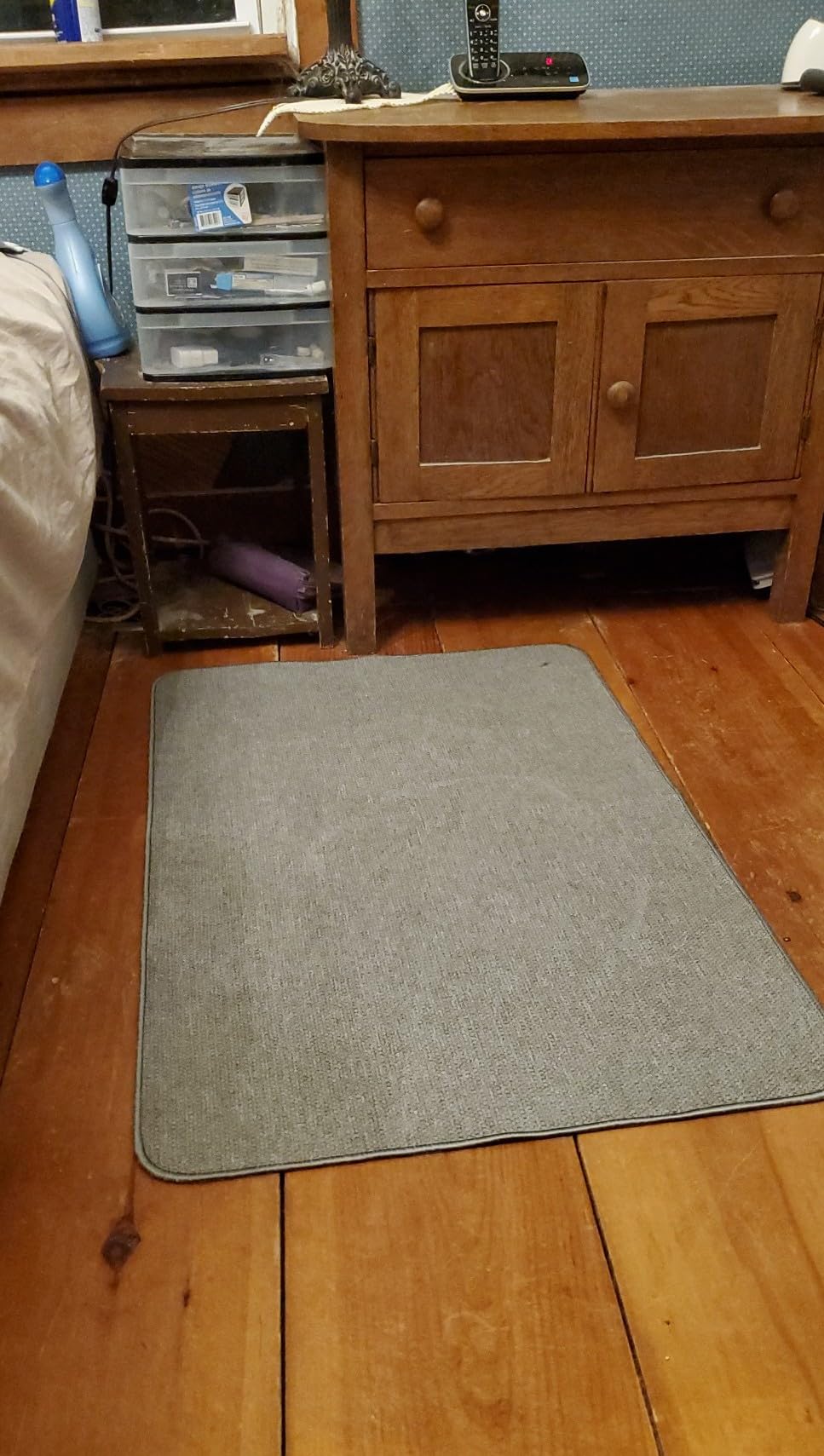 Bath Mat,Ultra Thin Bathroom Rugs,Rubber Bath Mats for Bathroom,No Slip Bath Rugs,Quick Dry,Machine Washable,Low Pile,Absorbent,Shower Outside,Sink,Home Decor Accessories.Brown,1'5