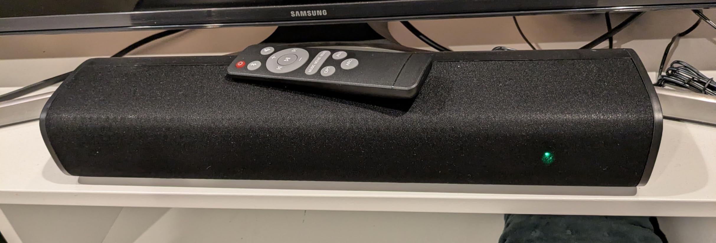 MZEIBO Sound Bar, 50W Soundbar for Smart TV Bluetooth 5.3 Speaker 17Inch with ARC/Optical/AUX Connection Surround for Home Theater Audio TV/PC/Gaming/Projectors - Customer Photo 2