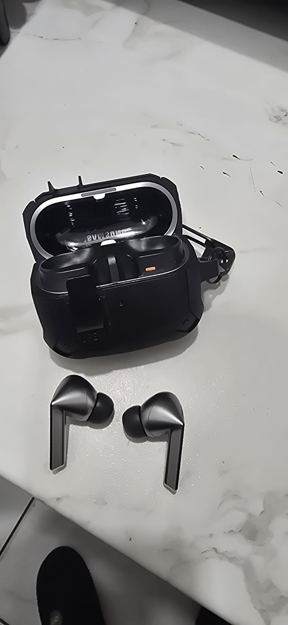 SAMSUNG Galaxy Buds 3 FE (2025) True Wireless Bluetooth Earbuds, Active Noise Cancellation, Powerful Sound, Clear Calls, Long Lasting Battery, Hands Free AI, Black [US Version, 2 Year Warranty] - Customer Photo 2