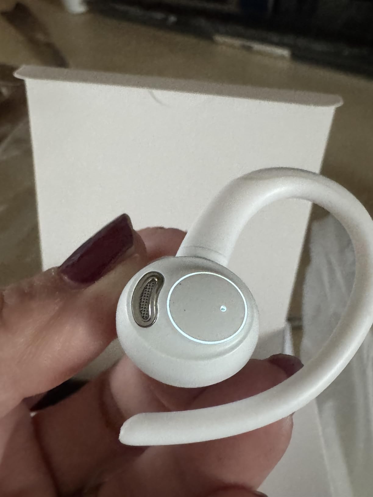 Wireless Earbuds, Bluetooth 5.4 Headphones Sport, Over Ear Buds With ENC Noise Cancelling Mic, 48H, Wireless Earphone With Earhooks, Stereo Deep Bass, IP7 Waterproof ear bud for Workout Running, Black - Customer Photo 1