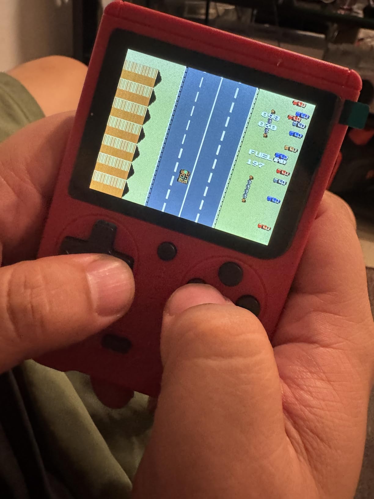 Handheld Games Console, Built-in 500 Video Games, Portable Video Gaming Player with 3.0 Inch lPS Screen，Rechargeable Portable Electronic Gaming System, Pocket Mini Arcade, Red - Customer Photo 1