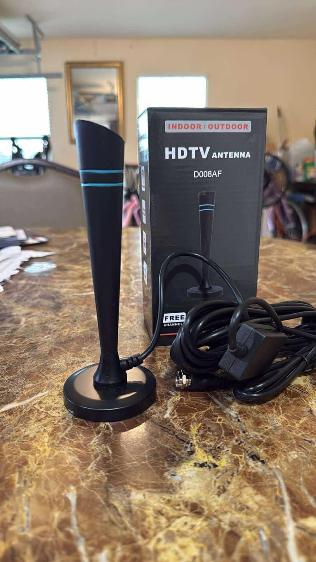 TV Antenna for Smart TV Antenna Indoor for Local Channels, Digital Antenna with Magnetic Base, Long Range Reception with Amplifier Signal Booster, 360° Strong Reception, Supports 4K 1080p HD Customer Review TV Antenna for Smart TV Antenna Indoor for Local Channels, Digital Antenna with Magnetic Base, Long Range Reception with Amplifier Signal Booster, 360° Strong Reception, Supports 4K 1080p HD - Customer Photo 1