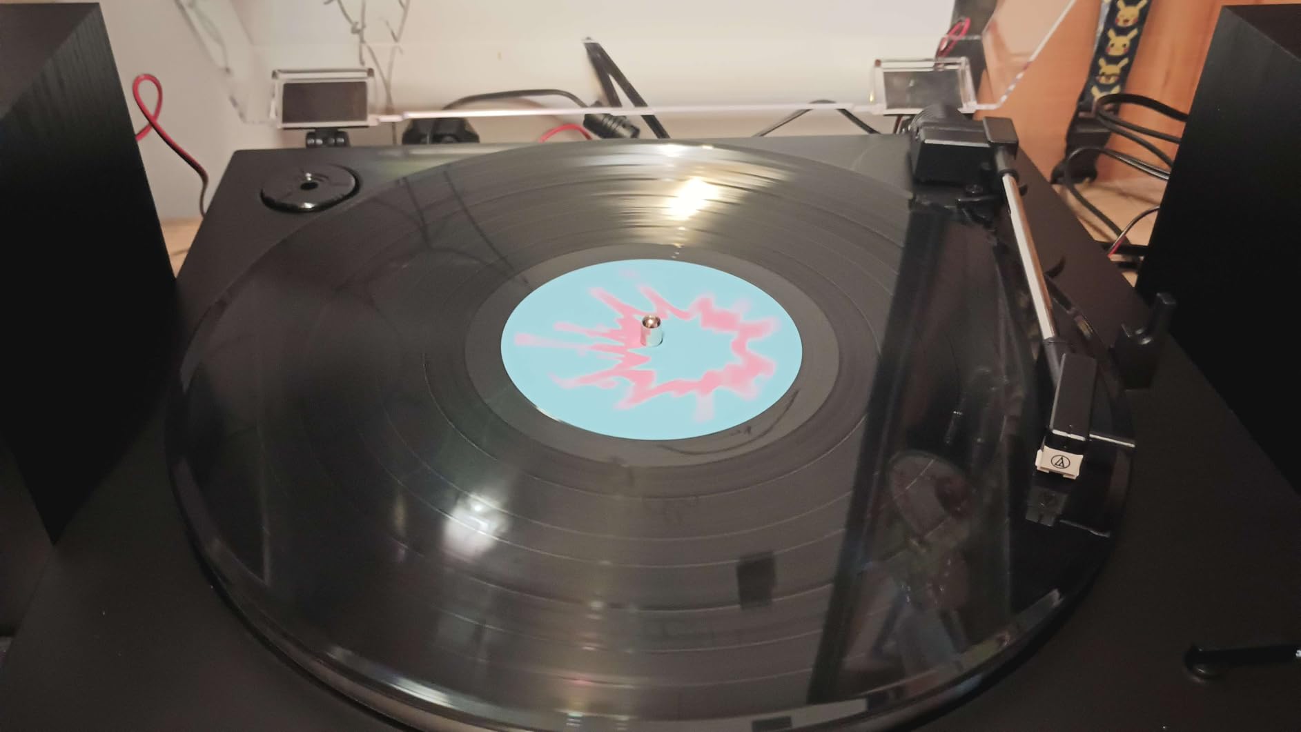 Audio-Technica AT-LP60X-BK Fully Automatic Belt-Drive Stereo Turntable, Black, Hi-Fi, 2 Speed, Dust Cover, Anti-Resonance, Die-Cast Aluminum Platter - Customer Photo 5