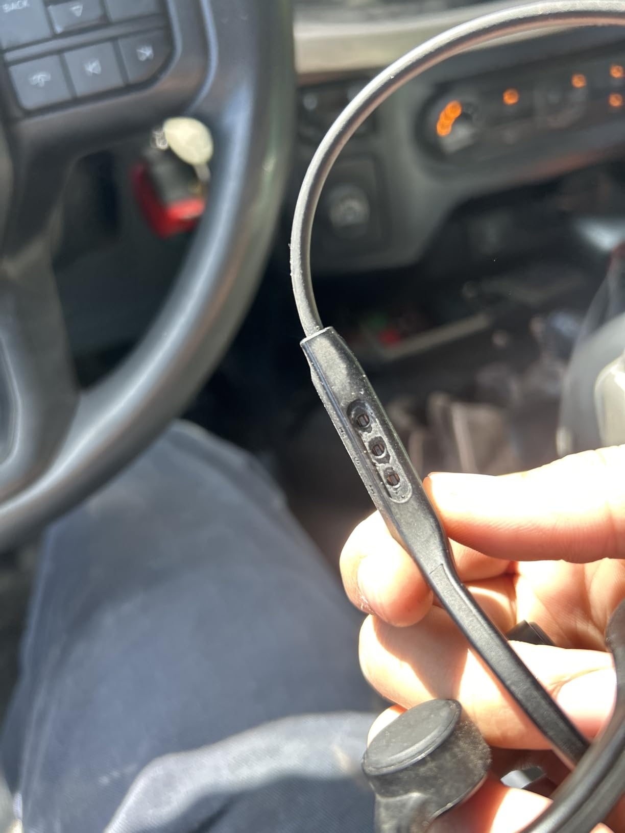 CXK Bone Conduction Headphones Bluetooth 5.4 Open Ear Headphones with Mic, Premium Loud Sound 10Hrs Playtime Bluetooth Headphones, IPX6 Waterproof Sports Headset for Running, Cycling, Walking - Customer Photo 3