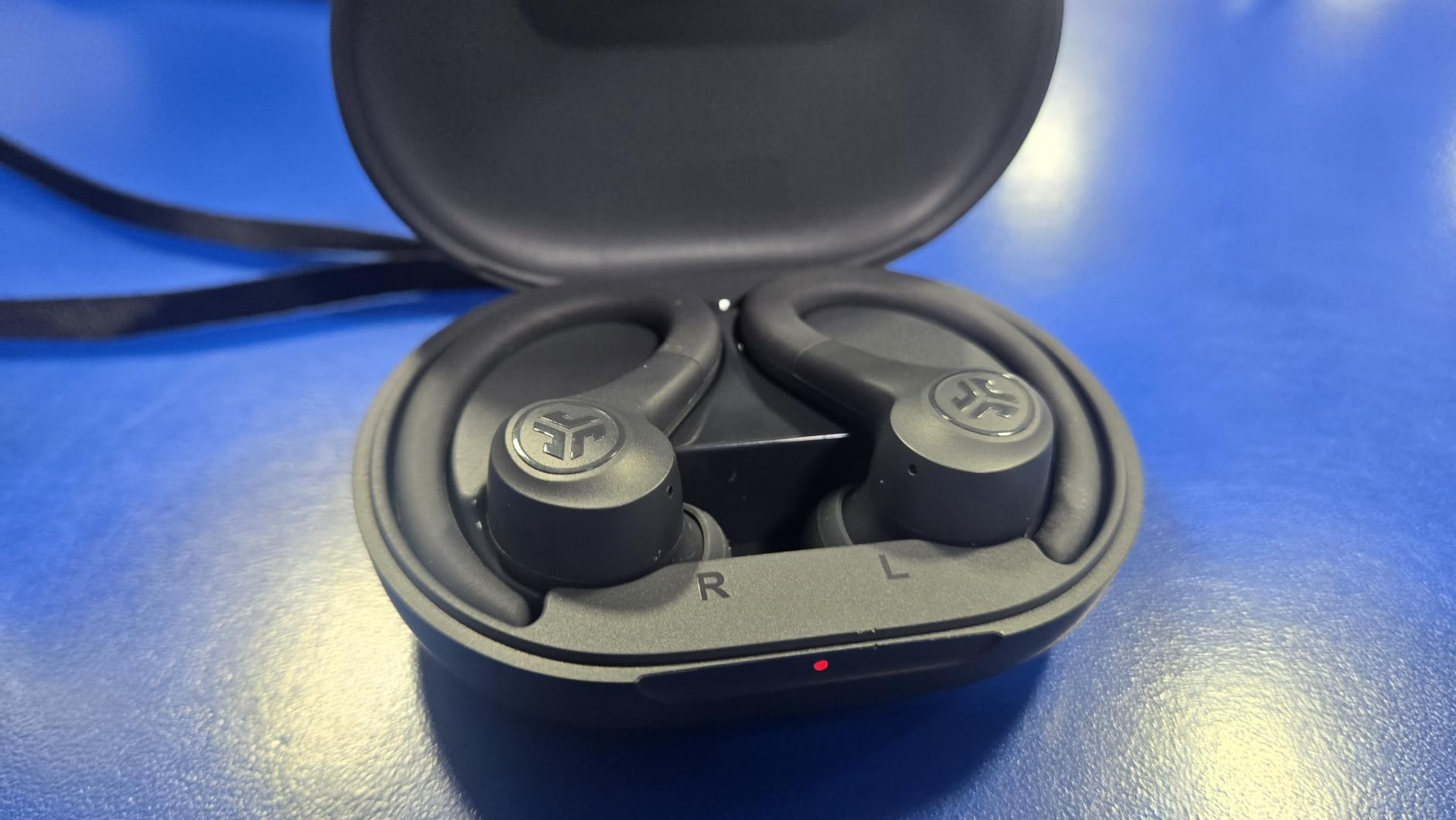 JLab Go Sport+ Wireless Workout Earbuds Featuring C3 Clear Calling, Secure Earhook Sport Design, 35+ Hour Bluetooth Playtime, and 3 EQ Sound Settings (Graphite) Customer Review JLab Go Sport+ Wireless Workout Earbuds Featuring C3 Clear Calling, Secure Earhook Sport Design, 35+ Hour Bluetooth Playtime, and 3 EQ Sound Settings (Graphite) - Customer Photo 2