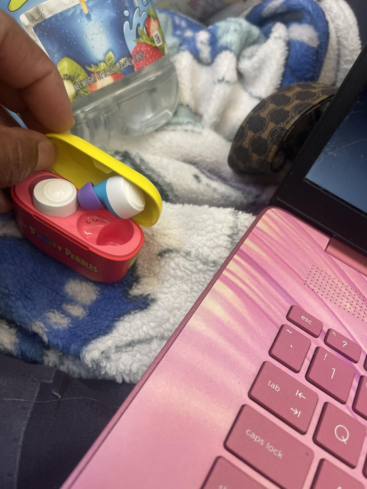 JLab Go Air Pop+ True Wireless Earbuds, in Ear Headphones, Bluetooth Earphones, 35H Playtime Ear Buds, Bluetooth Earbuds with Microphone, USB-C Charging Case, Dual Connect, EQ3 Sound, Clear Customer Review JLab Go Air Pop+ True Wireless Earbuds, in Ear Headphones, Bluetooth Earphones, 35H Playtime Ear Buds, Bluetooth Earbuds with Microphone, USB-C Charging Case, Dual Connect, EQ3 Sound, Clear - Customer Photo 1