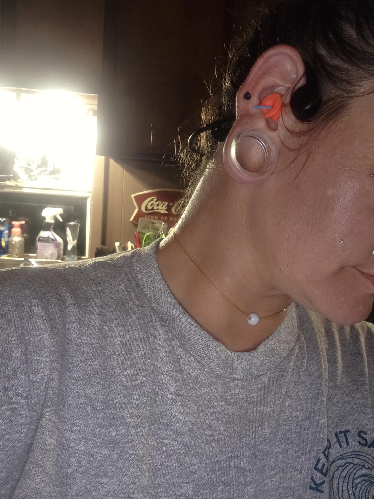 Bone Conduction Headphones, Open Ear Headphones Bluetooth 6.0 with Mic, 10H Playtime,Waterproof Sports Headphone Suitable for Running,Cycling, Outdoor Sports - Customer Photo 1