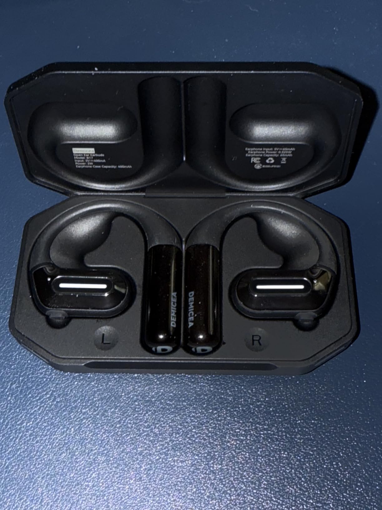 True Bone Conduction Headphones,Open-Ear Headphones,Up to 30H Playtime with Charging Case,Aurora Mode(RGB Light) IP68 Water-Resistant, AAC/SBC,Perfect for Night Running and Cycling - Customer Photo 4