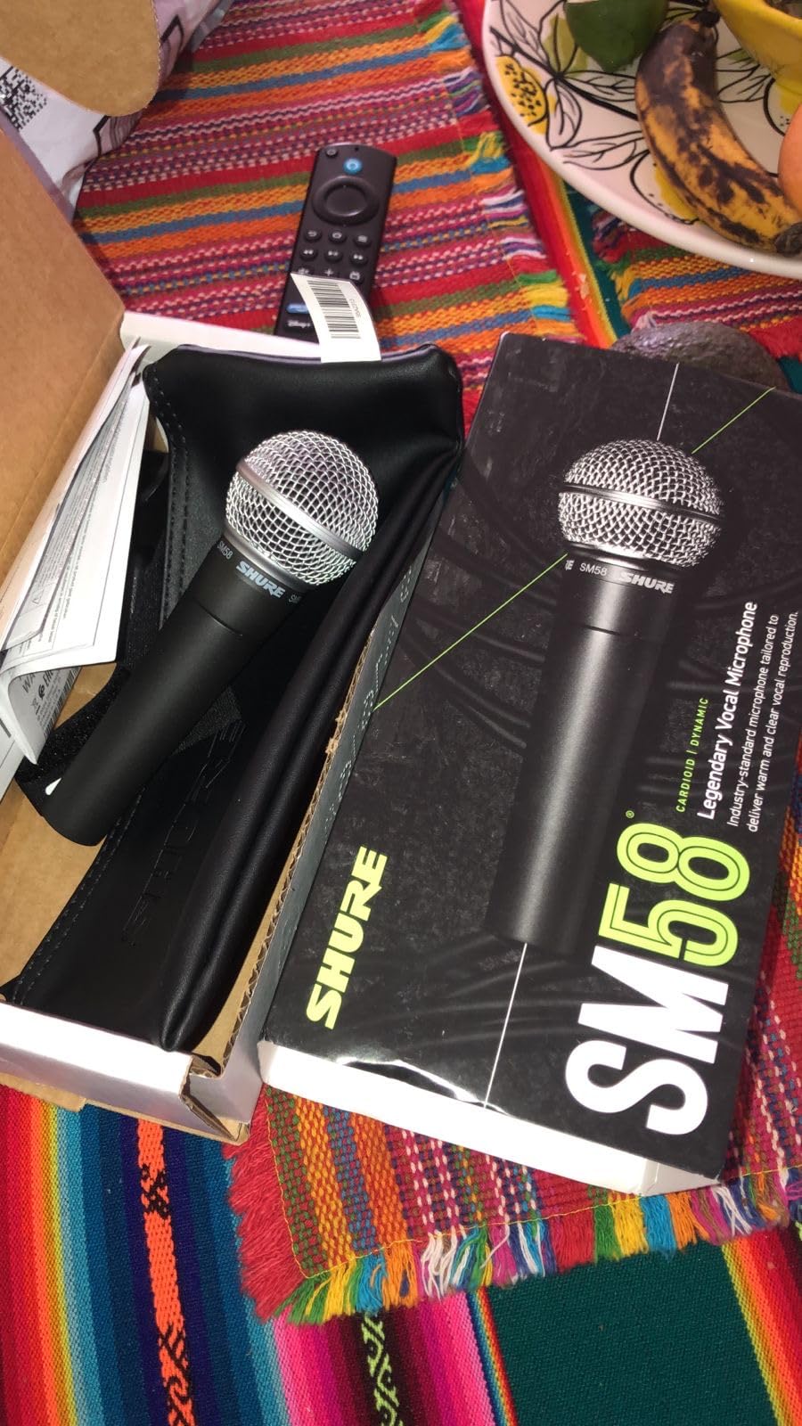 Shure SM58 Professional XLR Dynamic Vocal Microphone – Cardioid Mic for Live Performance, Studio Recording, Podcasting & Broadcasting (SM58-LC) - Customer Photo 1