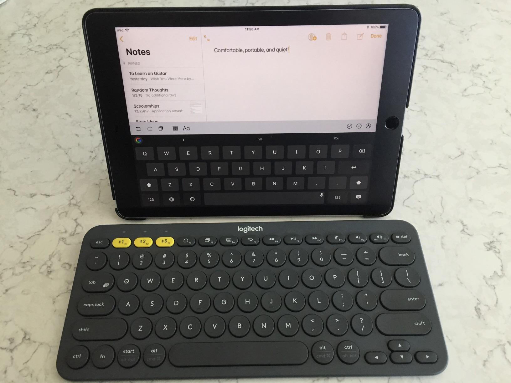 Logitech 920-007558 K380 Multi-Device Bluetooth Keyboard – with FLOW Cross-Computer Control and Easy-Switch up to 3 Devices – Dark Grey Customer Review Logitech 920-007558 K380 Multi-Device Bluetooth Keyboard – with FLOW Cross-Computer Control and Easy-Switch up to 3 Devices – Dark Grey - Customer Photo 4