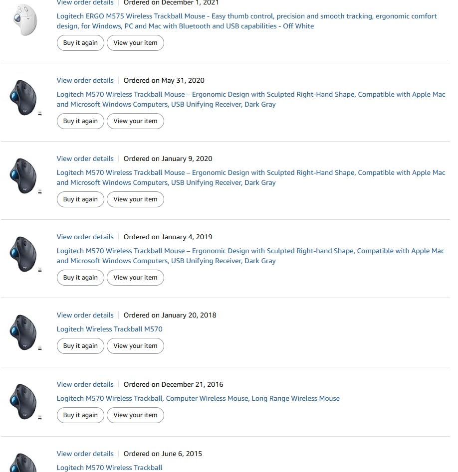 Logitech Ergo M575 Wireless Trackball for Business - Easy Thumb Control, Ergonomic Design, Secured Logi Bolt, Bluetooth, Globally Certified, Windows/Mac/Chrome/Linux - Graphite - Customer Photo 1