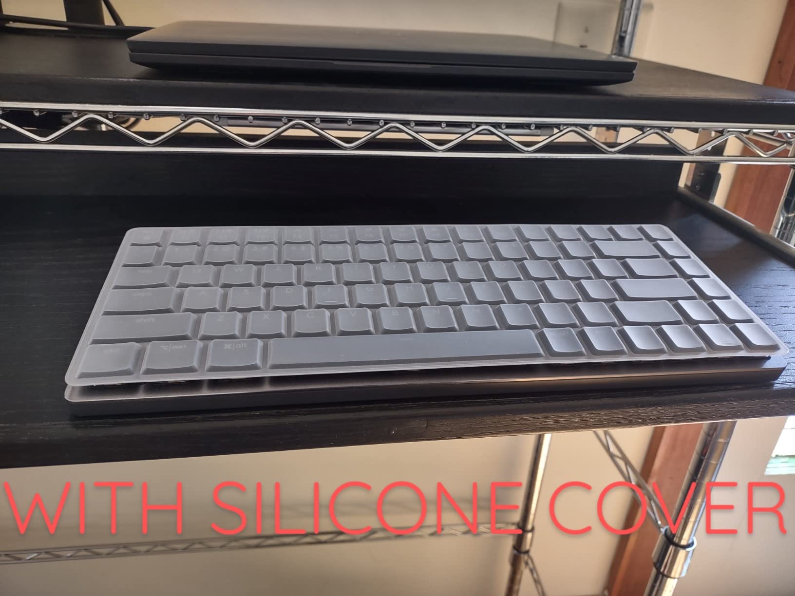 Logitech MX Mechanical Wireless Illuminated Performance Keyboard, Tactile Quiet Switches, Backlit Keys, Bluetooth, USB-C, macOS, Windows, Linux, iOS, Android, Metal, âGraphite - Customer Photo 1