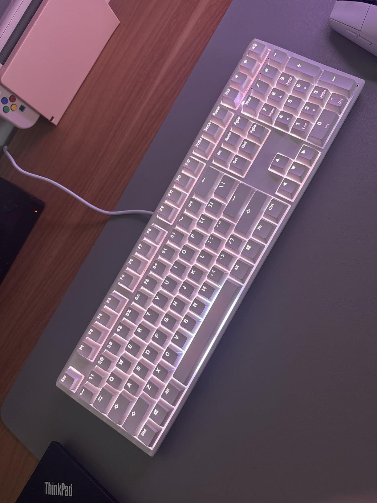 Ducky One 3 Pure White Hotswap RGB Mechanical Keyboard (Cherry MX Brown) Customer Review Ducky One 3 Pure White Hotswap RGB Mechanical Keyboard (Cherry MX Brown) - Customer Photo 2