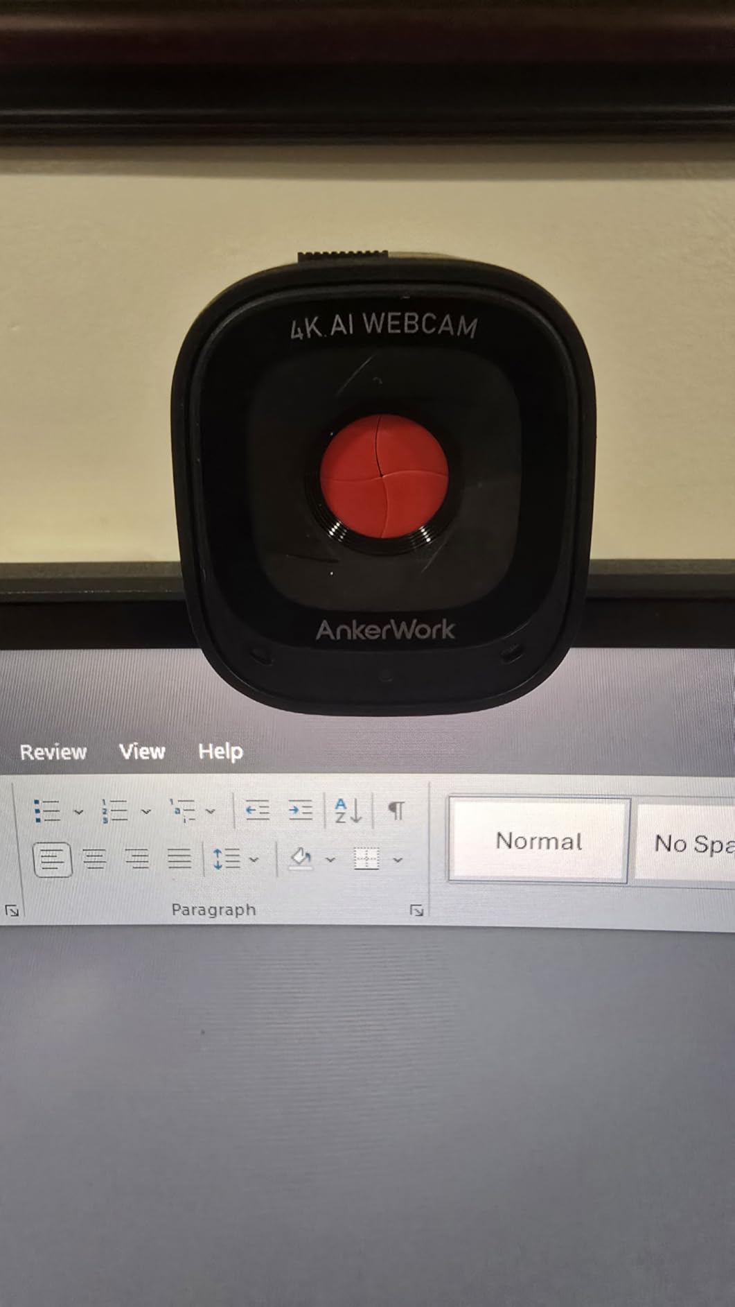 Anker AnkerWork C310 Webcam, 4K Webcam, 12 Megapixel, AI Auto Focus, AI Framing, AI Noise Canceling Mic, Built-in Privacy Cover, and Adjustable FOV, 1080p@60FPS HDR, for Video Calls and Livestreams - Customer Photo 1