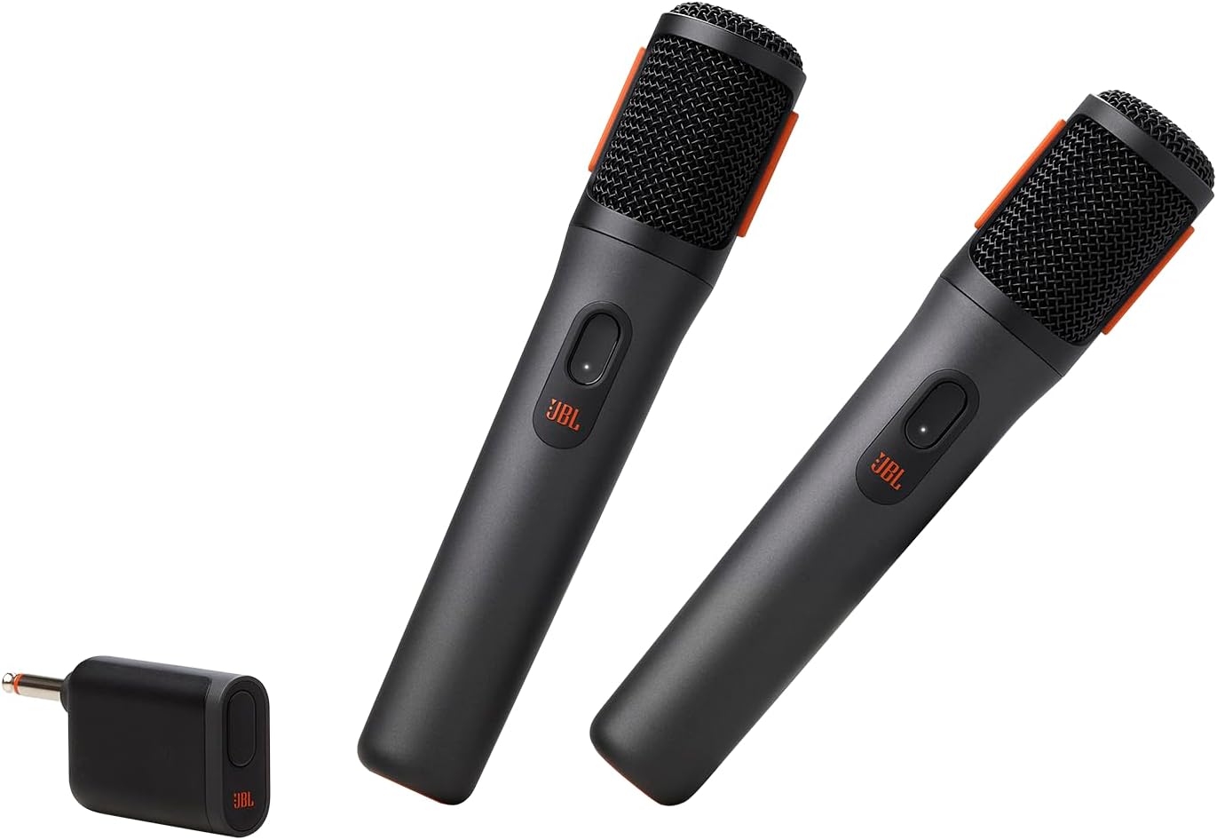 JBL PartyBox Wireless Mic - 2X Digital Wireless Microphones, Rechargeable Battery (20hrs - 700mAh), Clear Voice, Crisp Sound, Stable 2.4GHz Connection, Compatible with All PartyBox Speakers (Black) - JBL