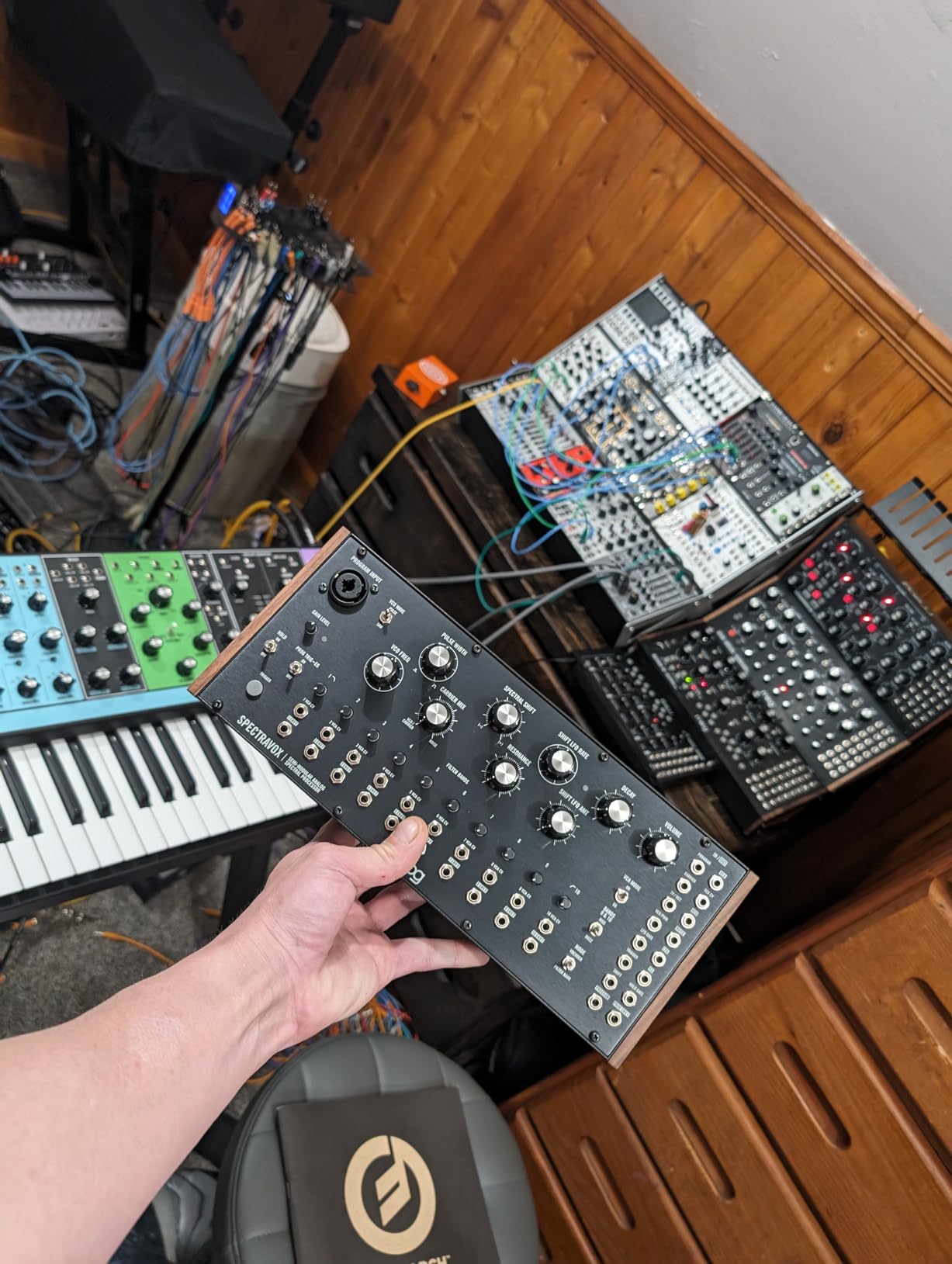MOOG Labyrinth - Semi-Modular Parallel Generative Analog Synthesizer with Dual Sequencer, Dual Oscillators, VC Wavefolder, VC Filter, Patch Bay Customer Review MOOG Labyrinth - Semi-Modular Parallel Generative Analog Synthesizer with Dual Sequencer, Dual Oscillators, VC Wavefolder, VC Filter, Patch Bay - Customer Photo 1