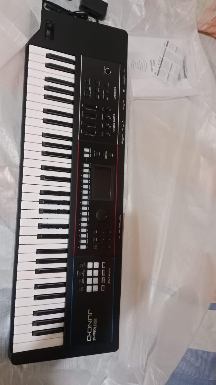 Roland JUNO-D6 Synthesizer | 61-Note Keyboard with Synth Action | ZEN-Core Engine with Over 3800 Onboard Sounds | Intuitive Creative Tools | USB-C Audio/MIDI Interface for Mobile & Computers Customer Review Roland JUNO-D6 Synthesizer | 61-Note Keyboard with Synth Action | ZEN-Core Engine with Over 3800 Onboard Sounds | Intuitive Creative Tools | USB-C Audio/MIDI Interface for Mobile & Computers - Customer Photo 2